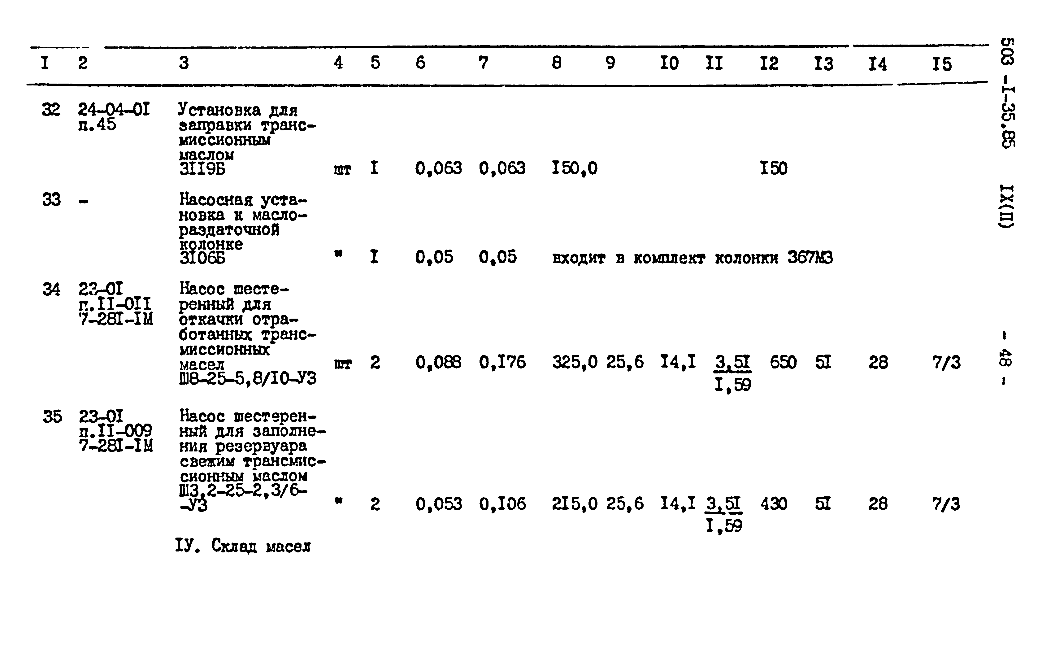 Типовой проект 503-1-35.85