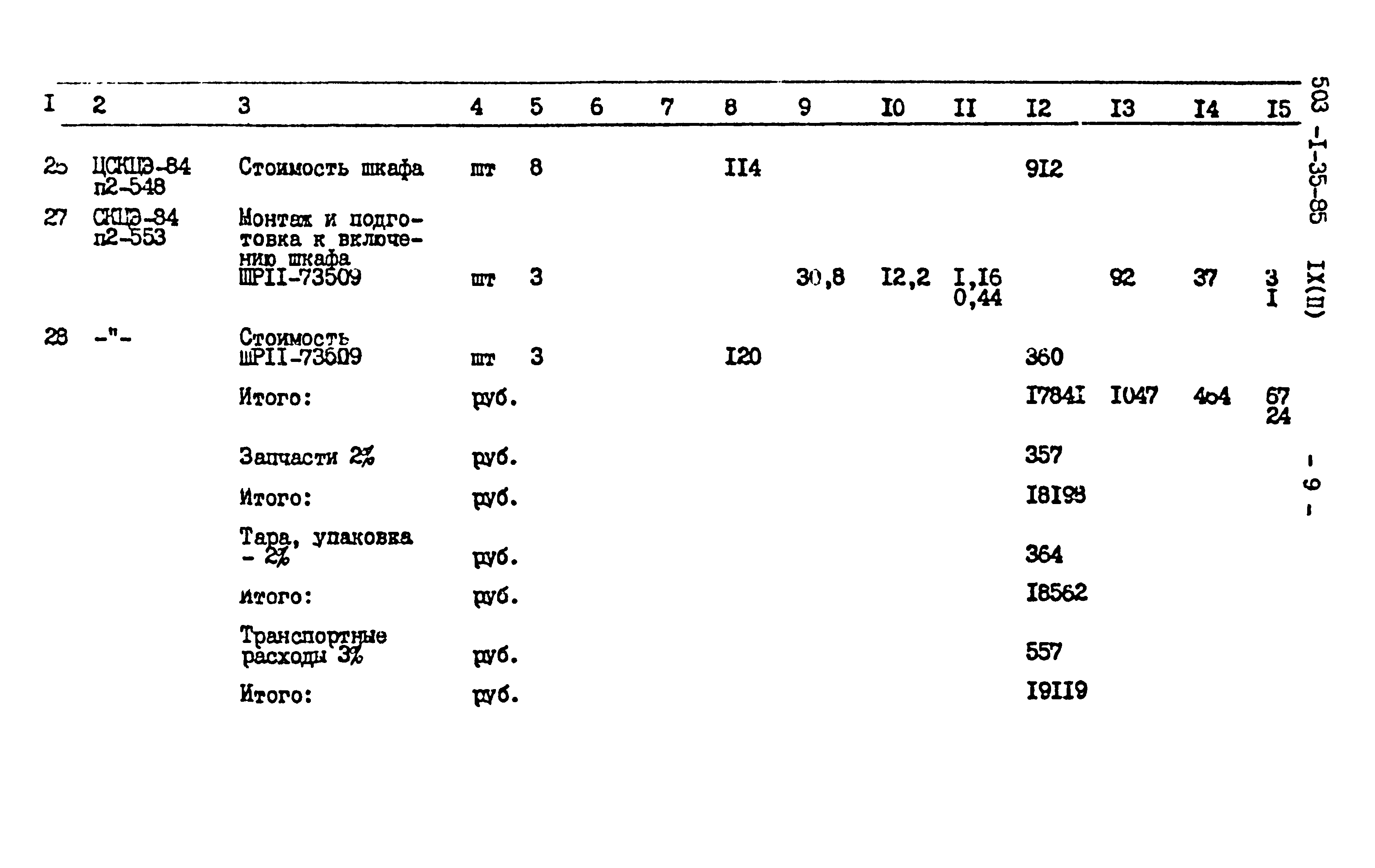 Типовой проект 503-1-35.85