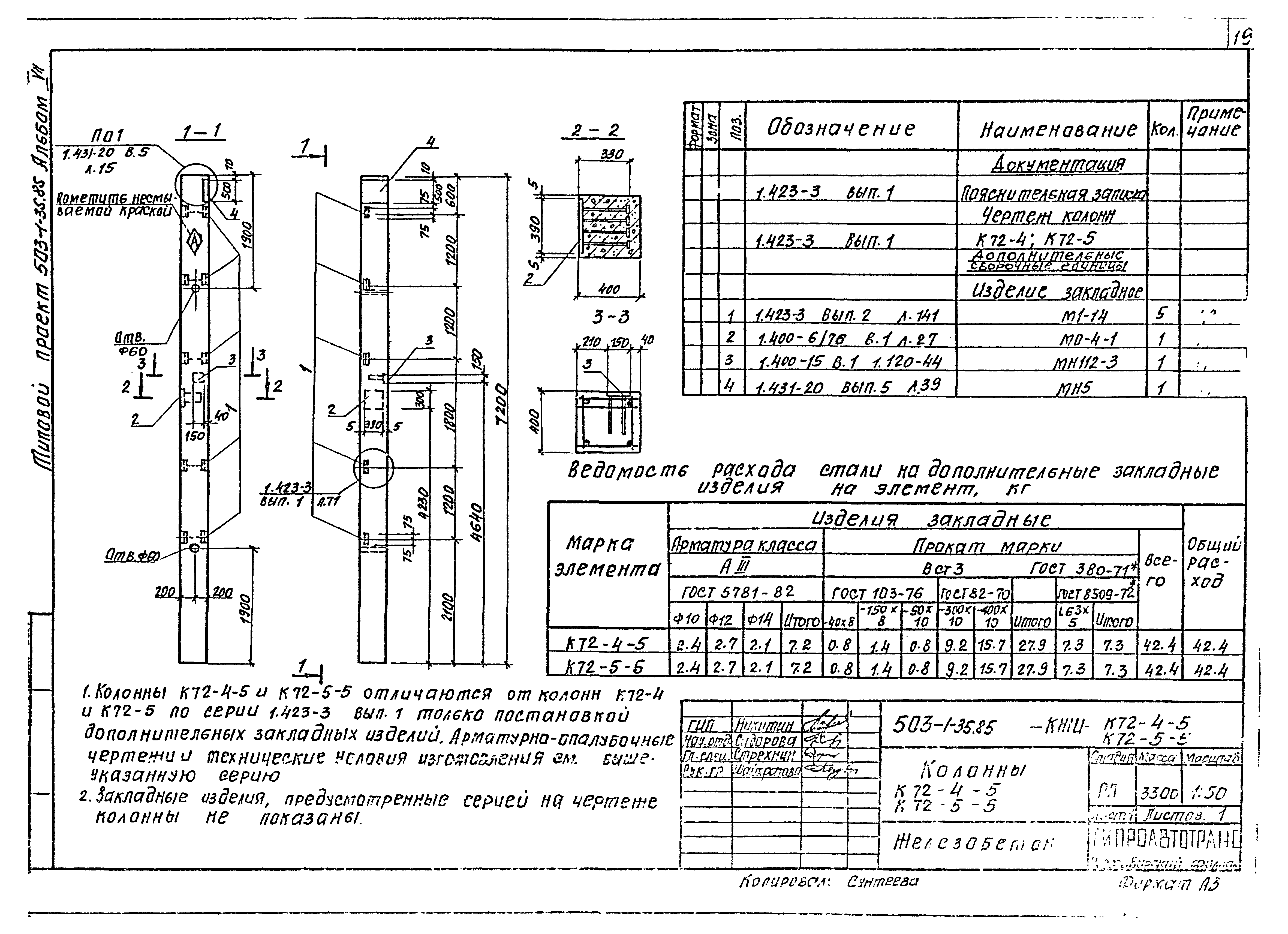 Типовой проект 503-1-35.85
