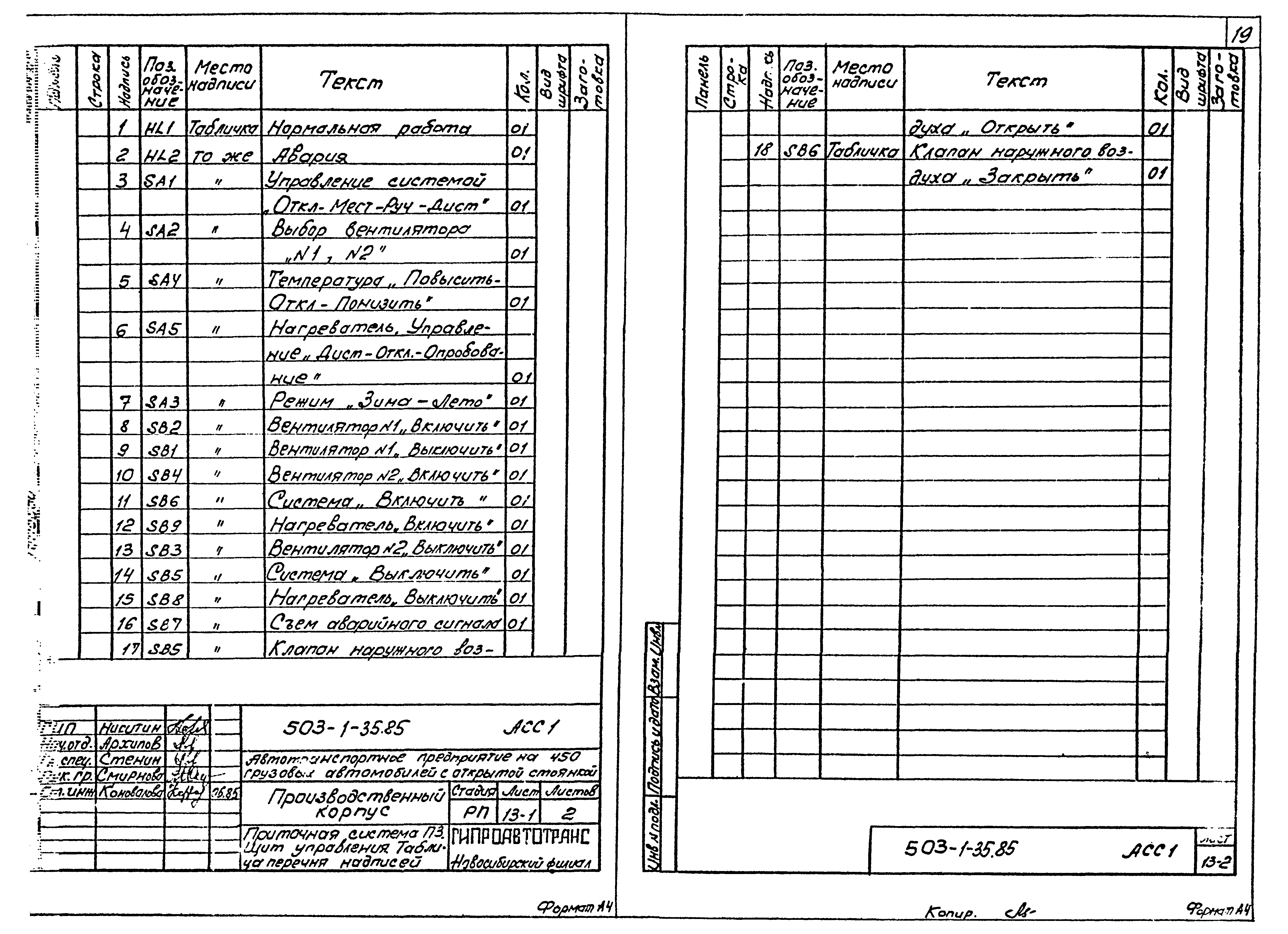 Типовой проект 503-1-35.85