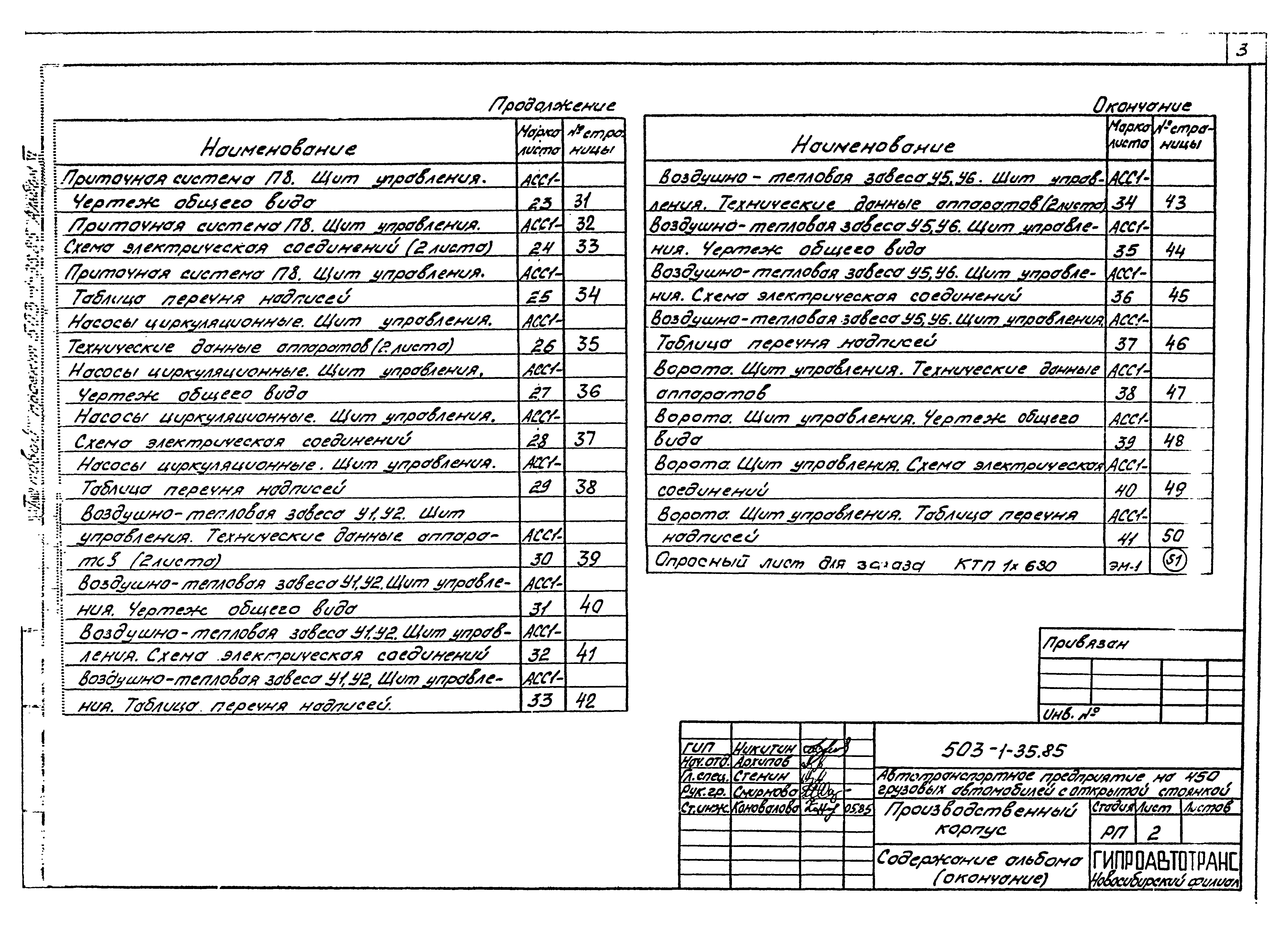Типовой проект 503-1-35.85