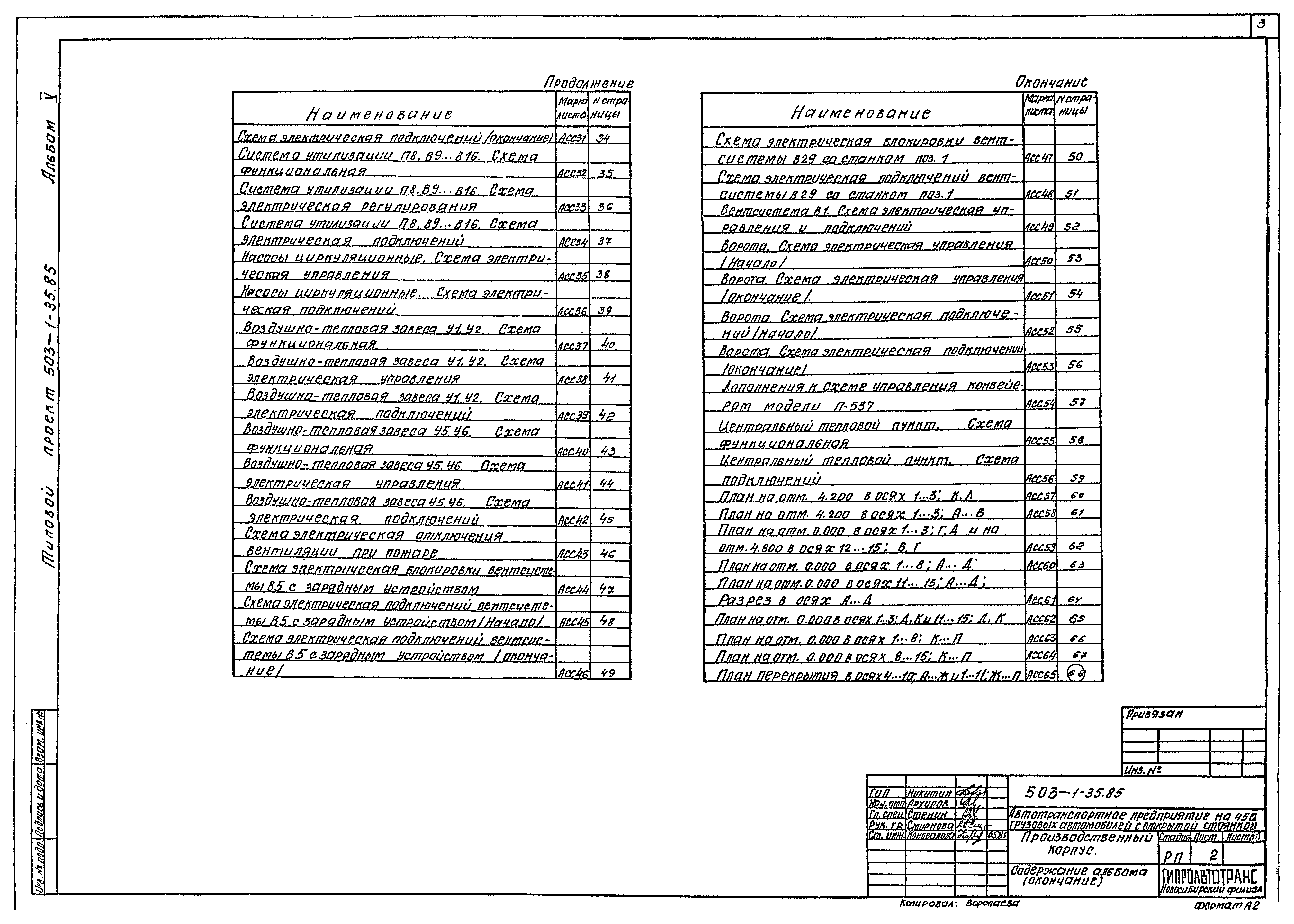 Типовой проект 503-1-35.85