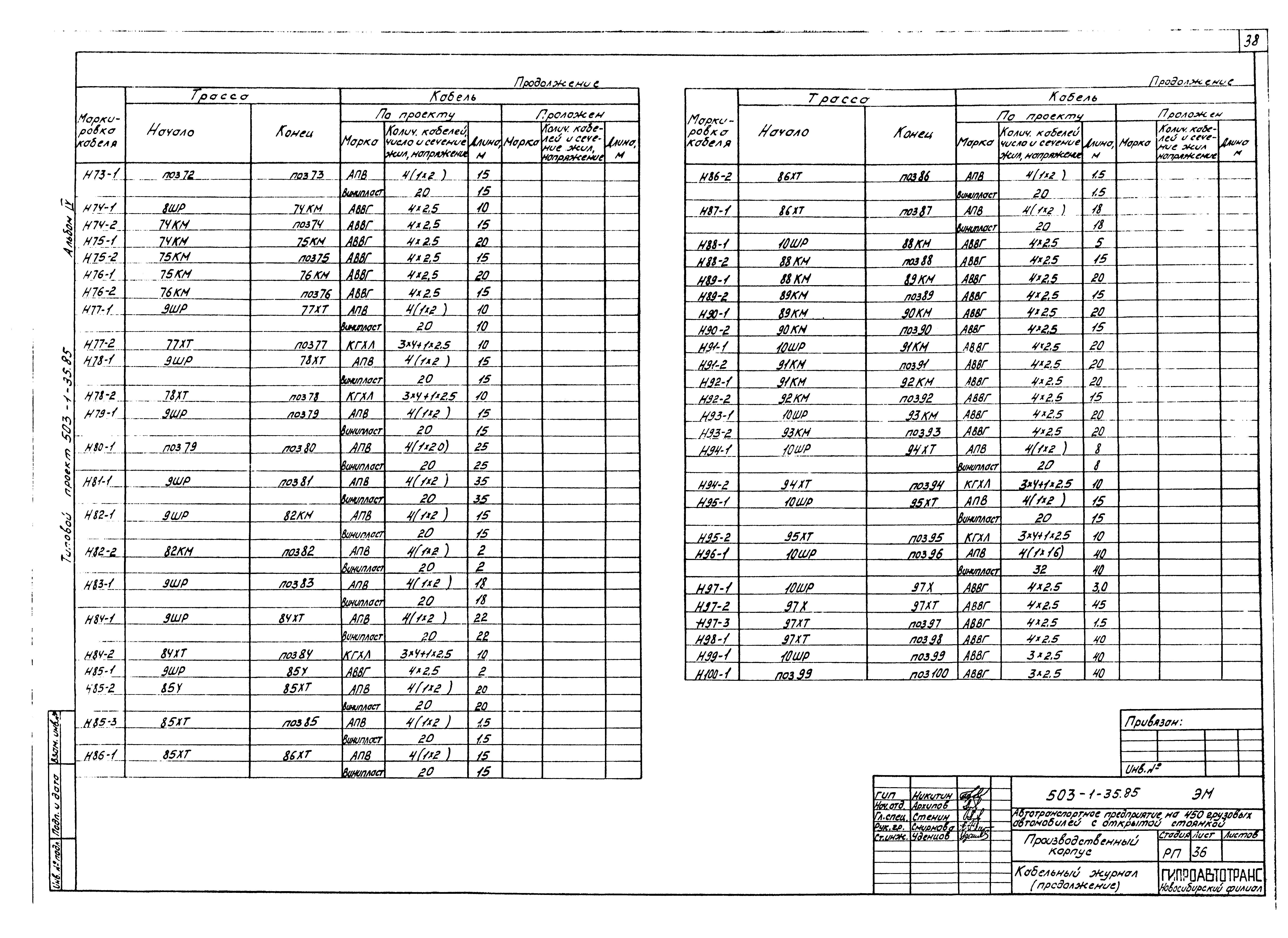Типовой проект 503-1-35.85