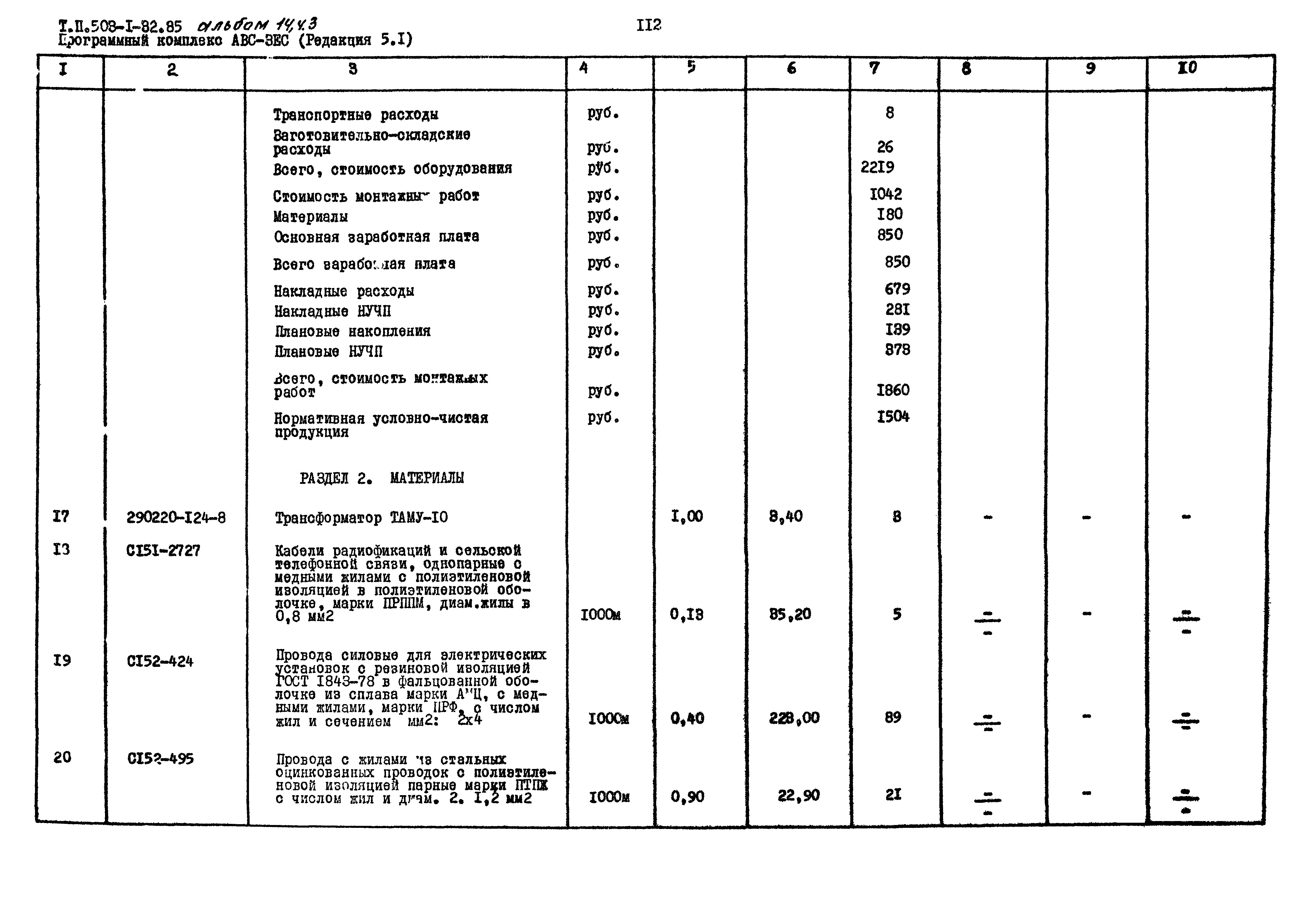Типовой проект 503-1-32.85