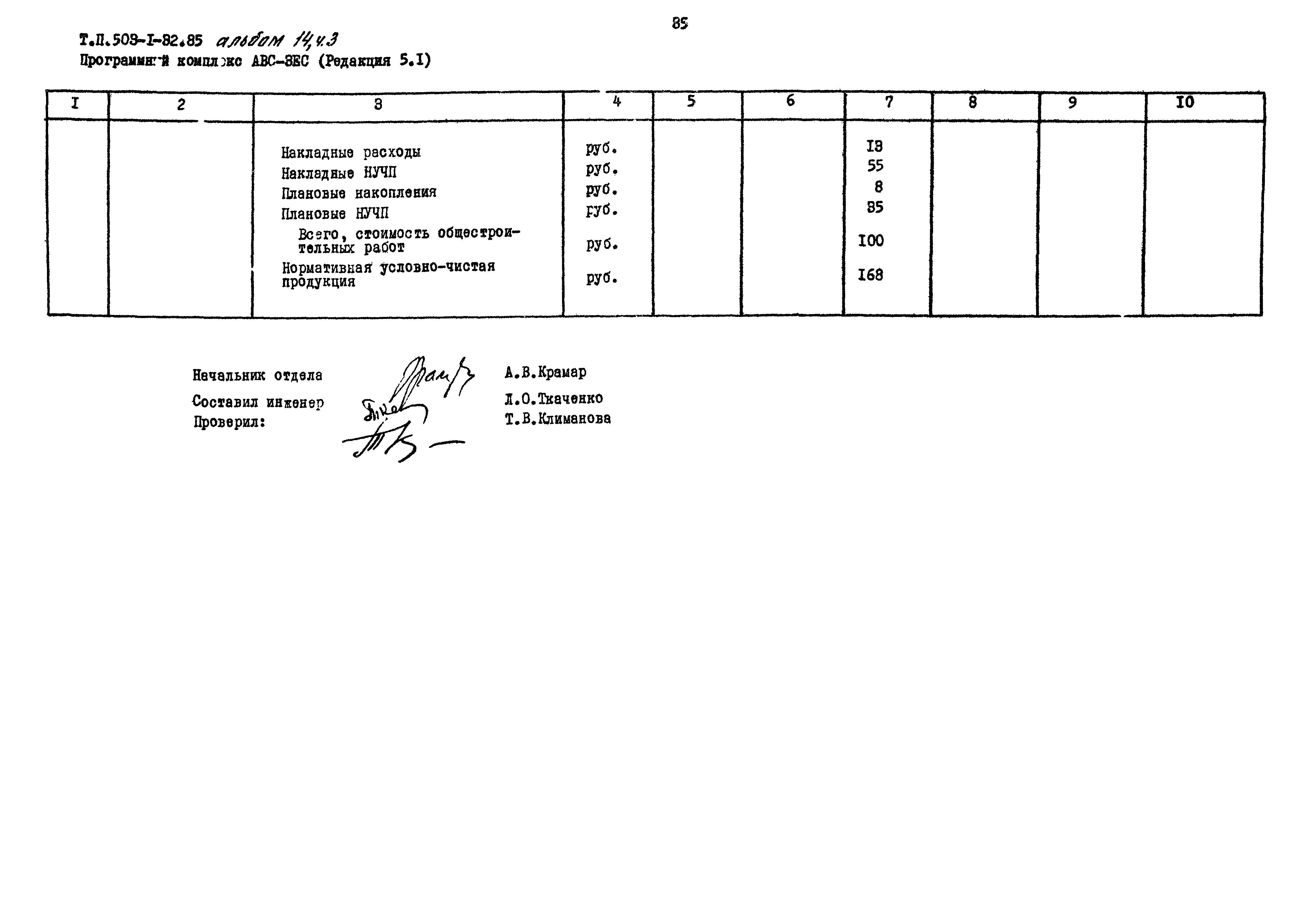 Типовой проект 503-1-32.85