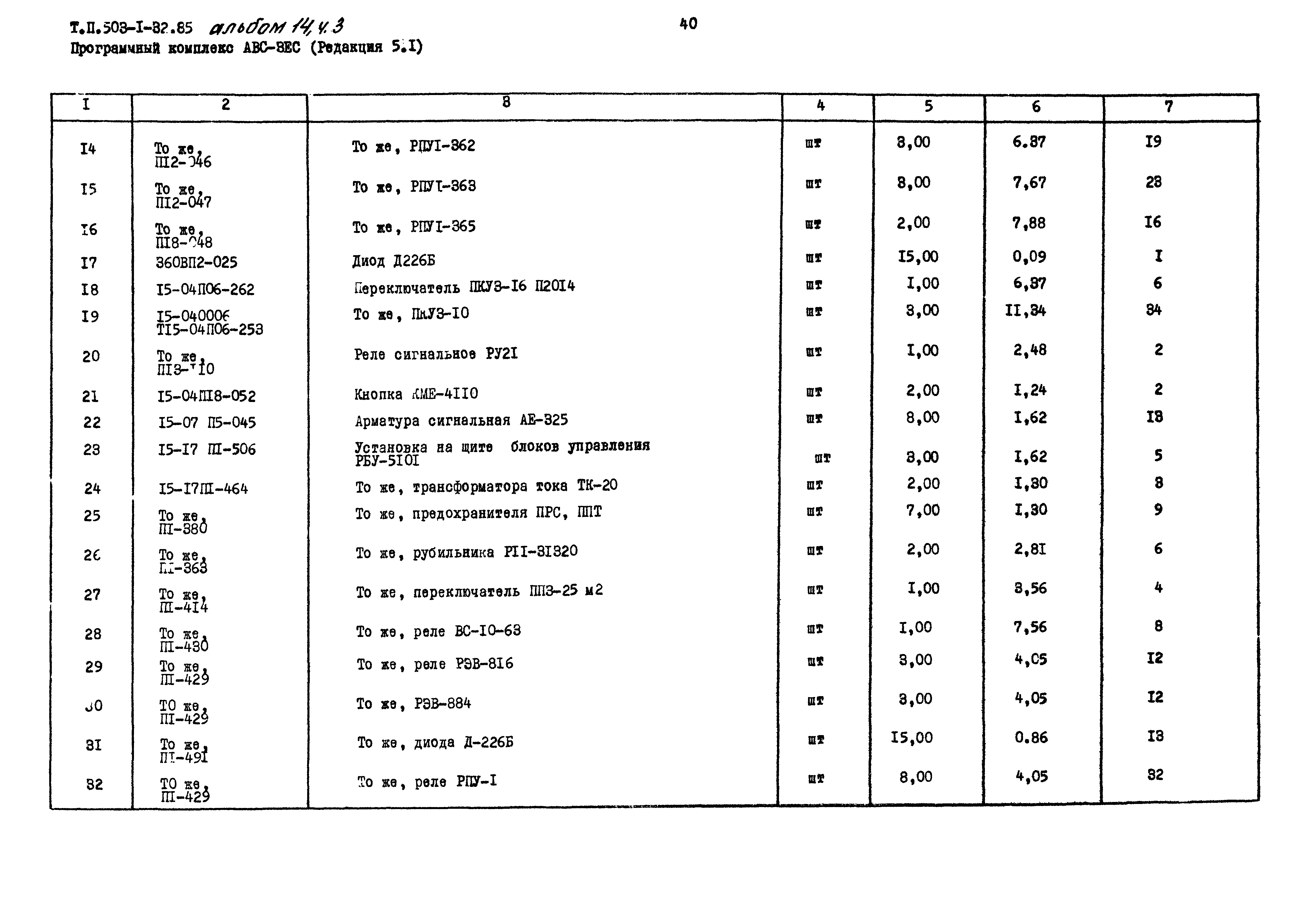 Типовой проект 503-1-32.85