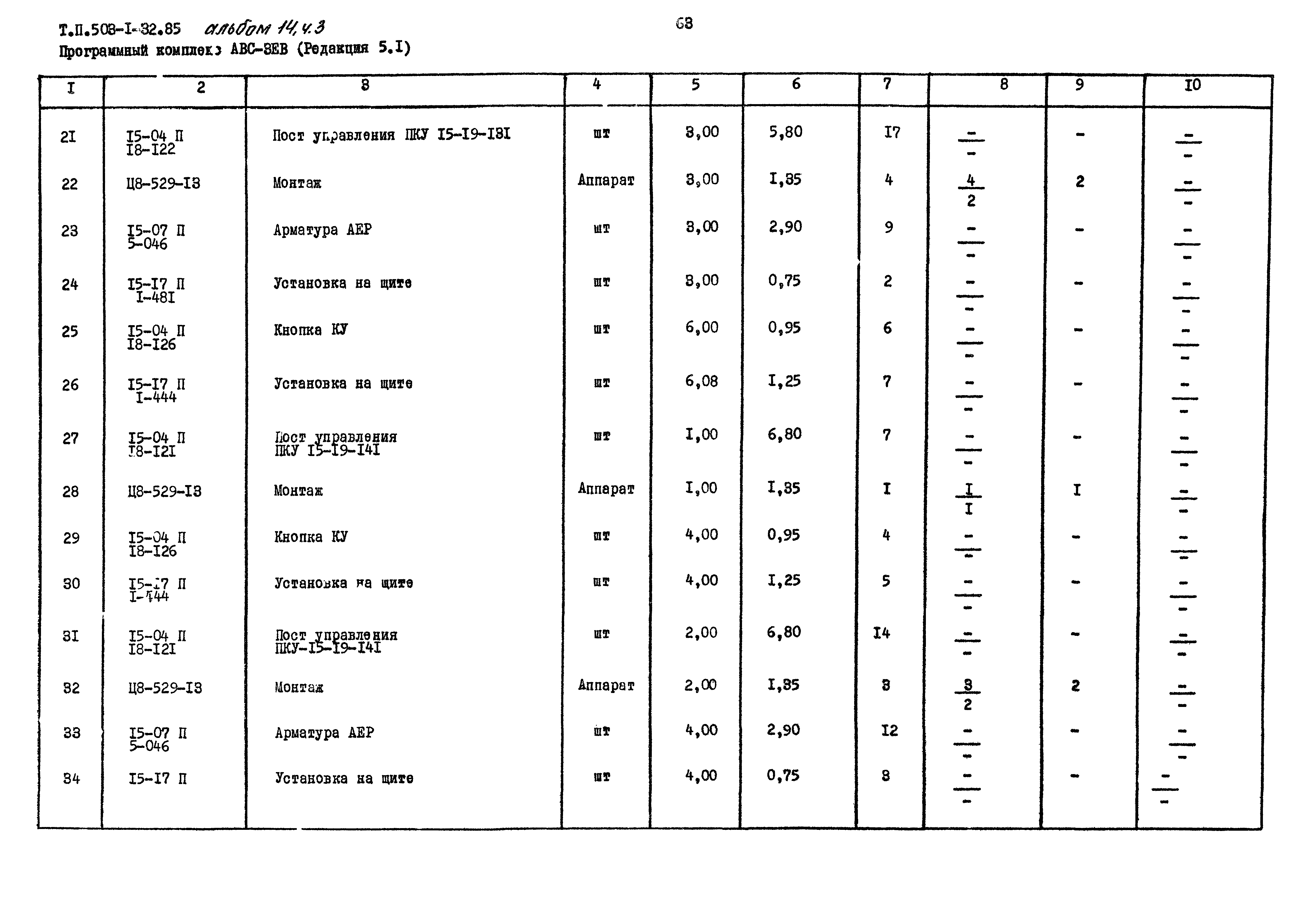 Типовой проект 503-1-32.85