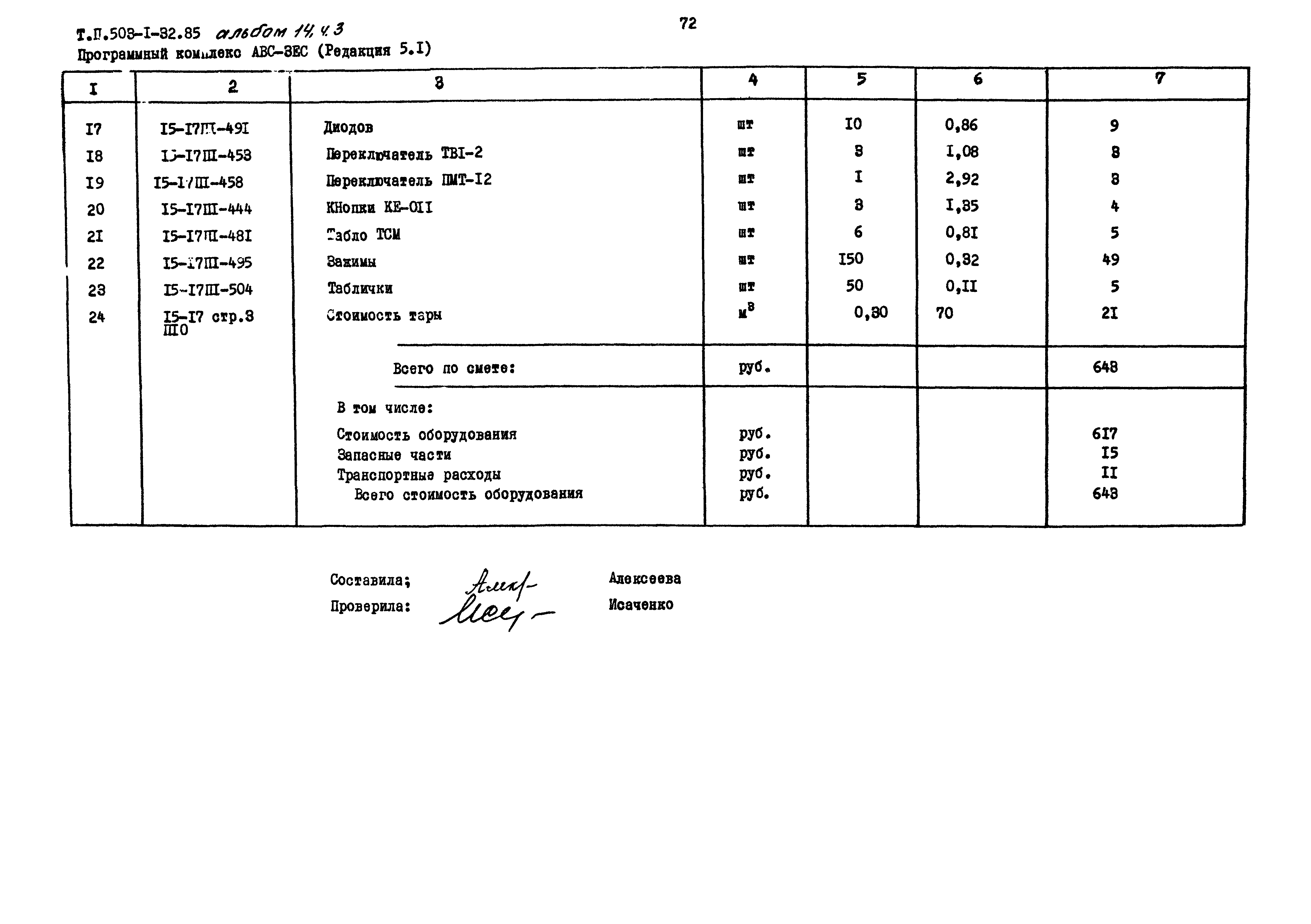 Типовой проект 503-1-32.85
