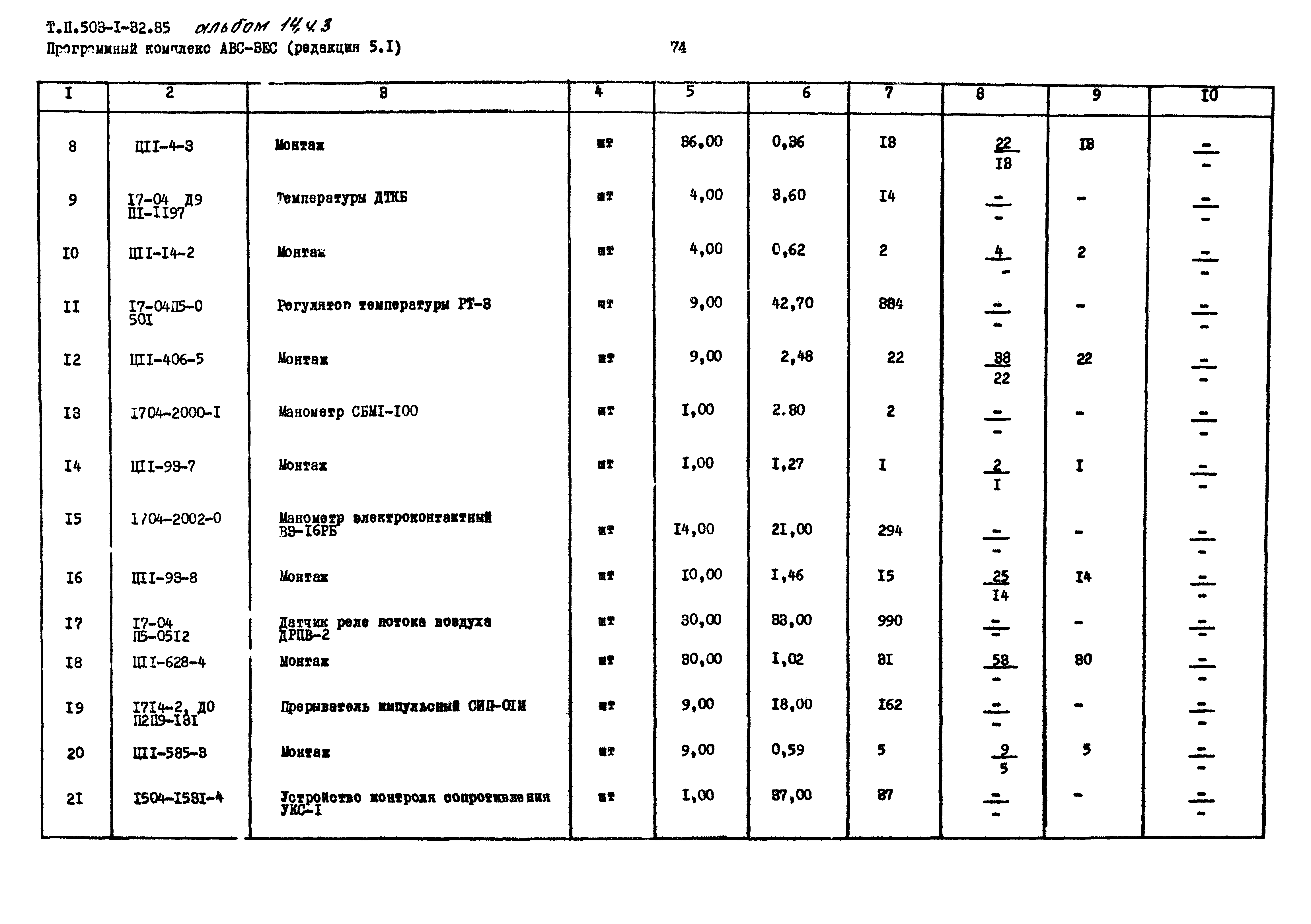 Типовой проект 503-1-32.85