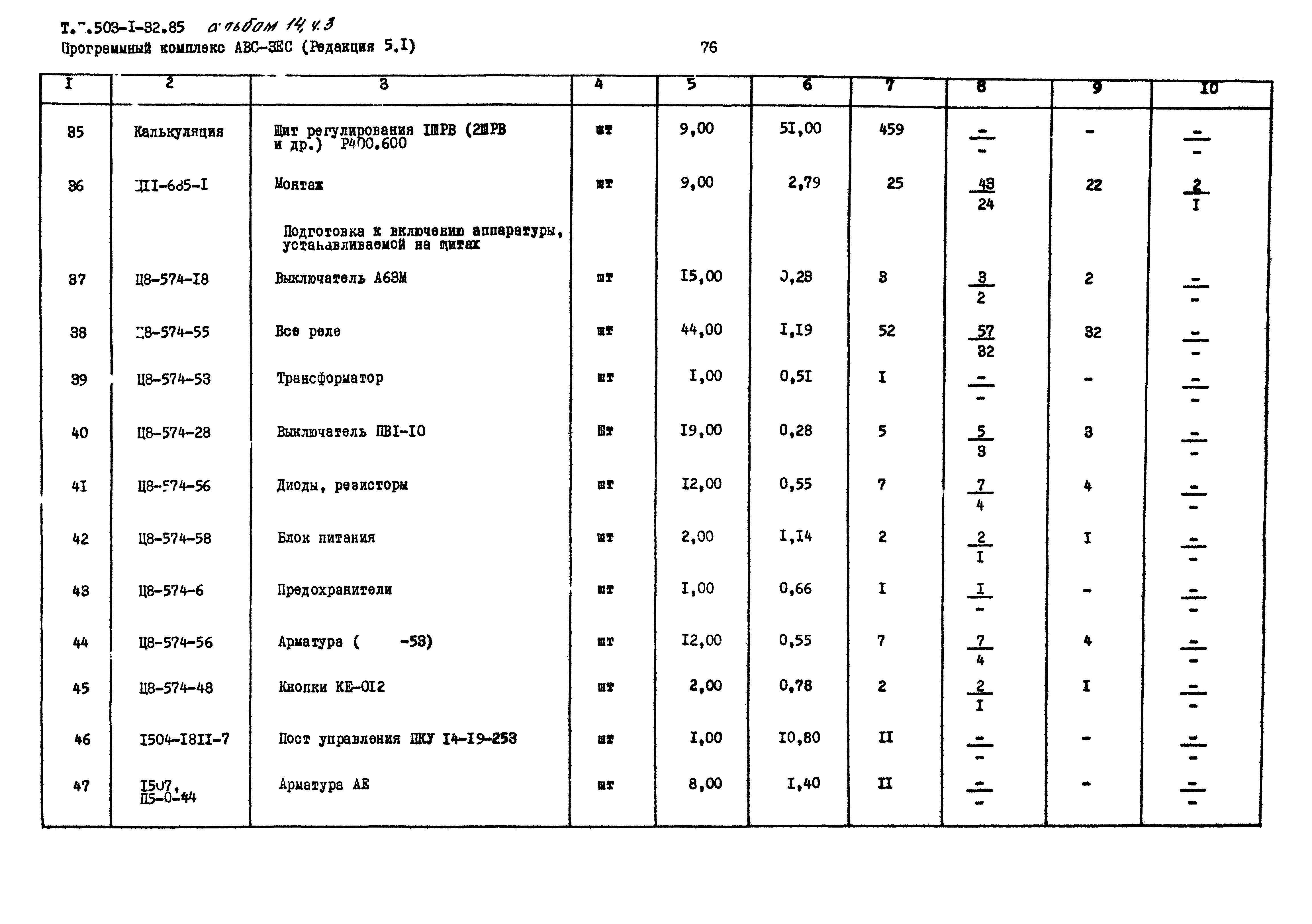 Типовой проект 503-1-32.85