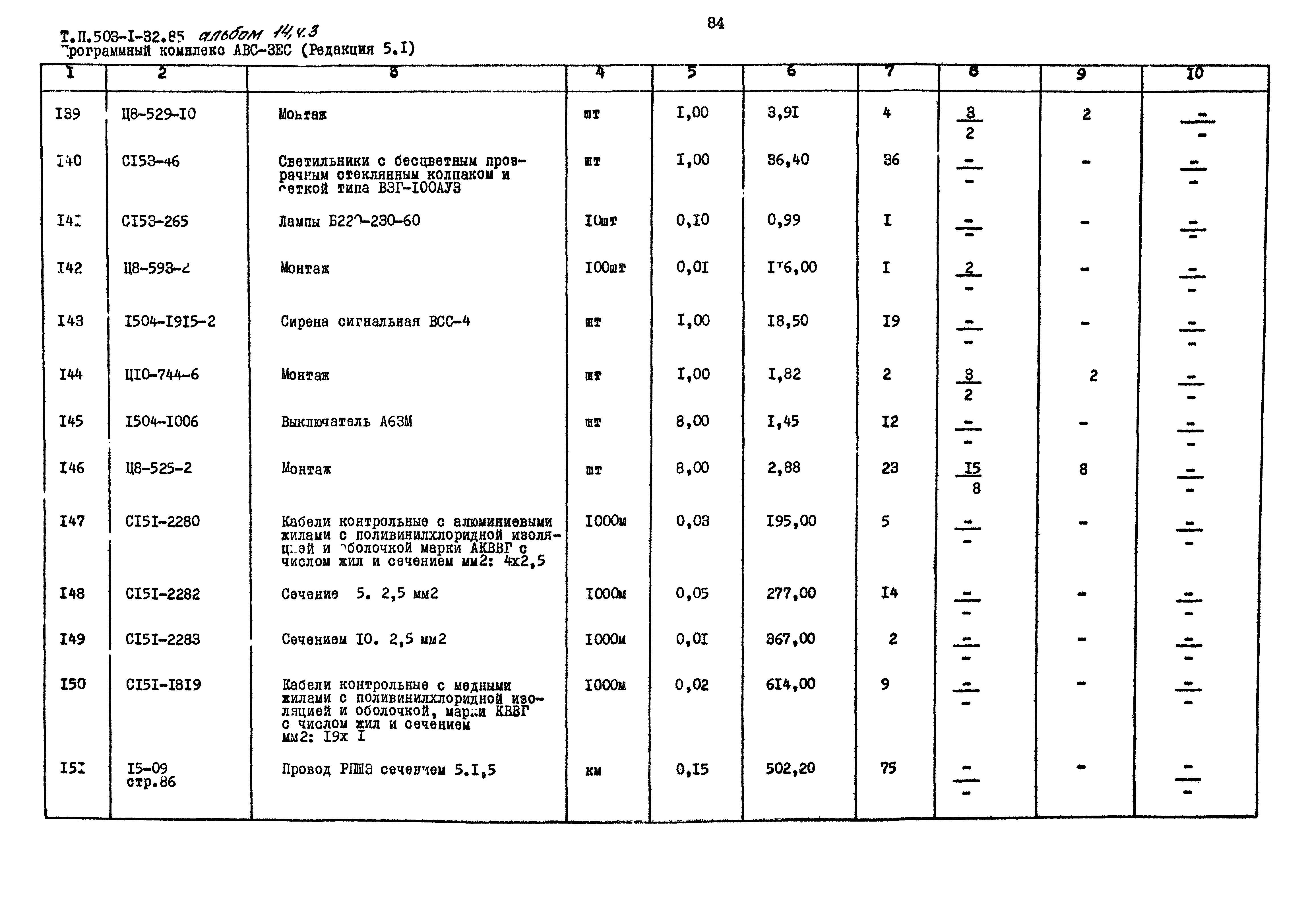Типовой проект 503-1-32.85