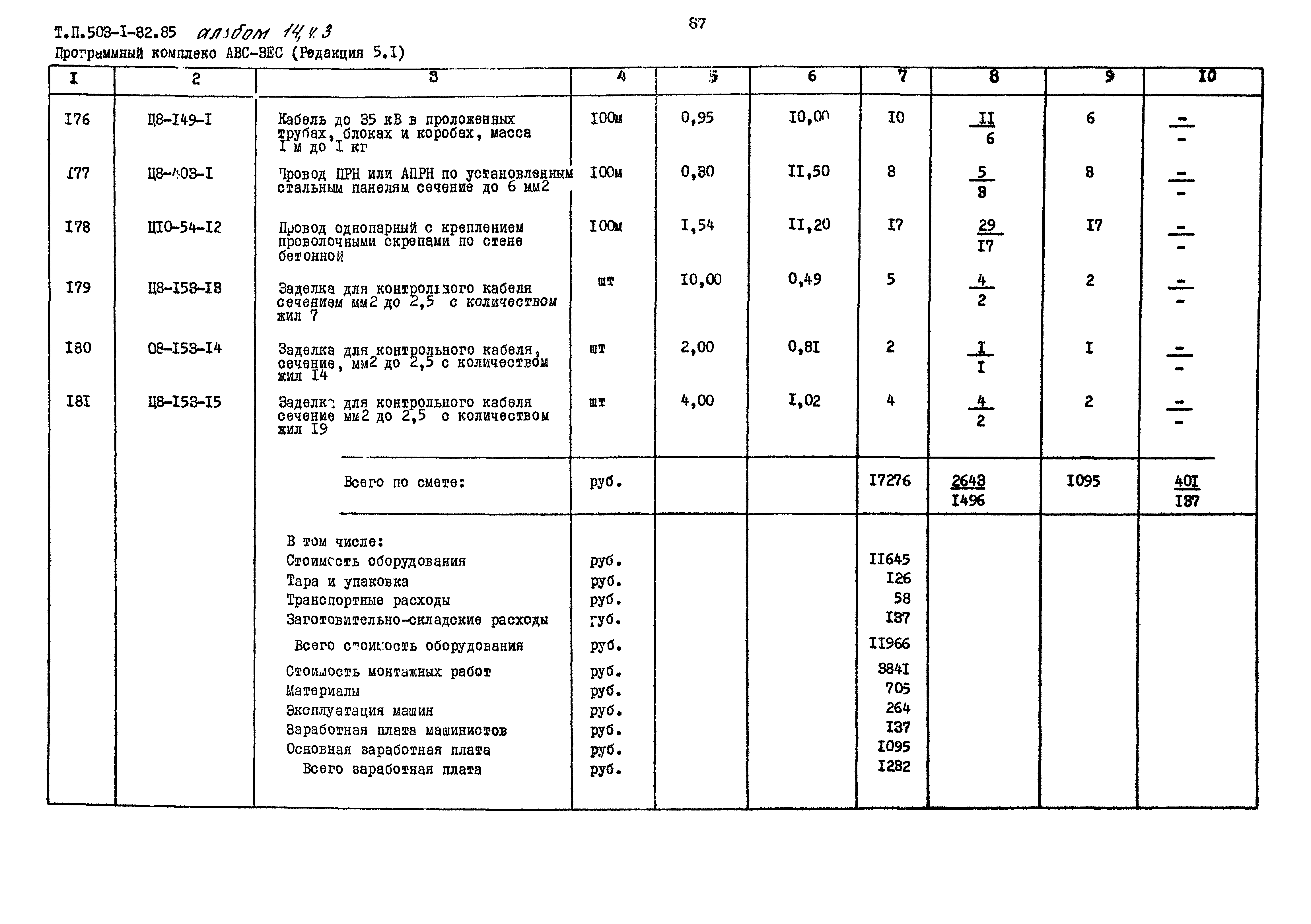 Типовой проект 503-1-32.85