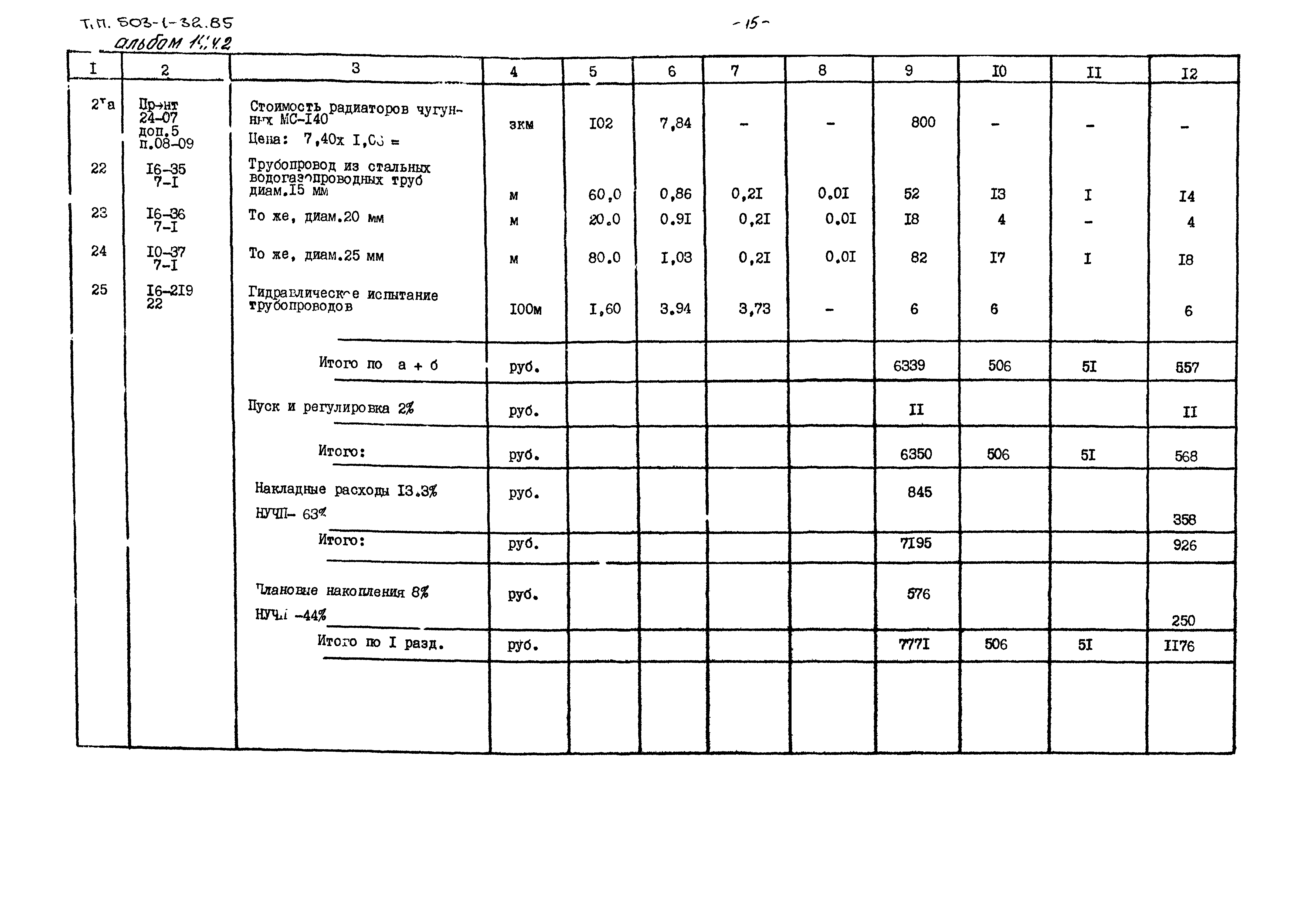 Типовой проект 503-1-32.85