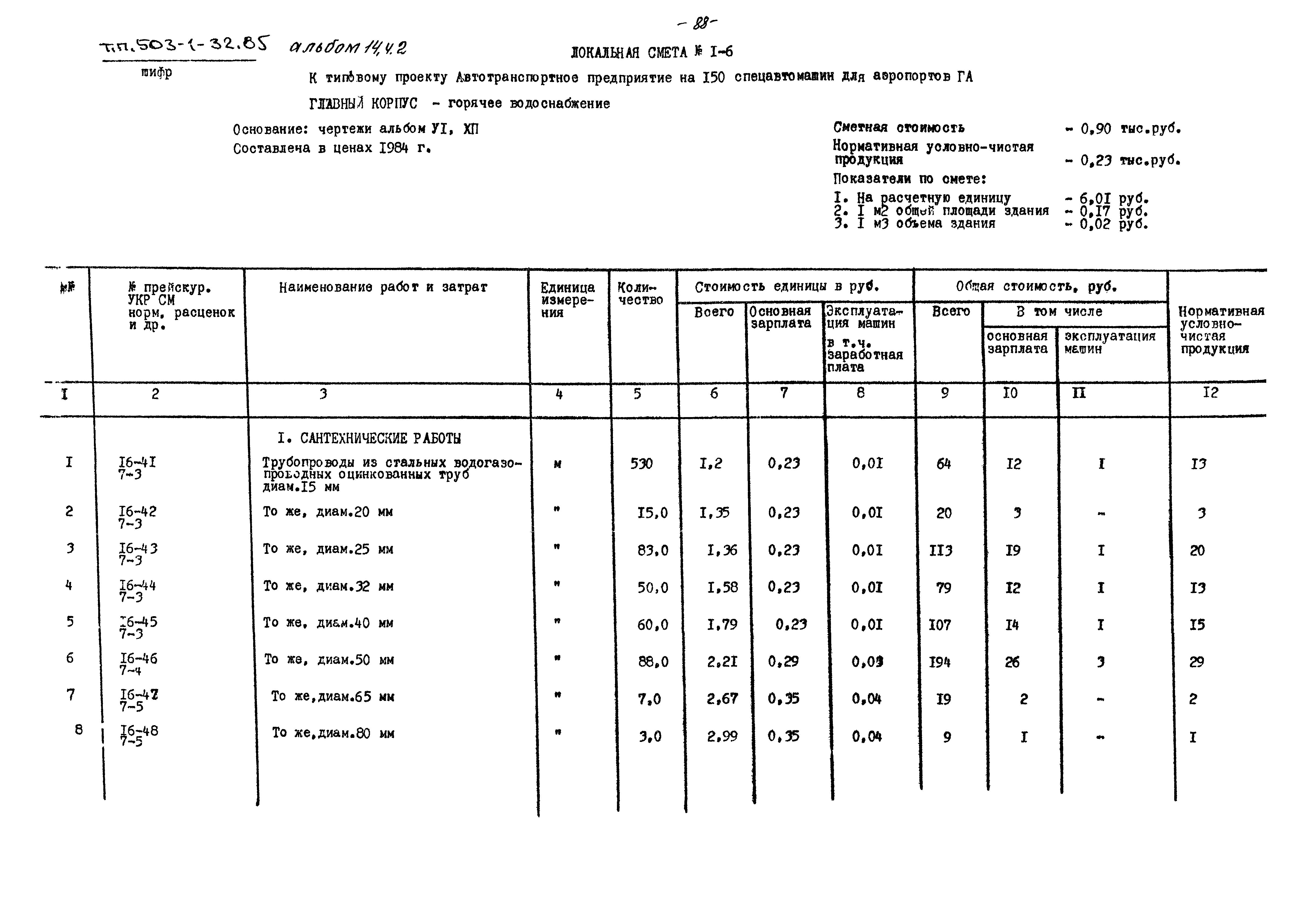Типовой проект 503-1-32.85