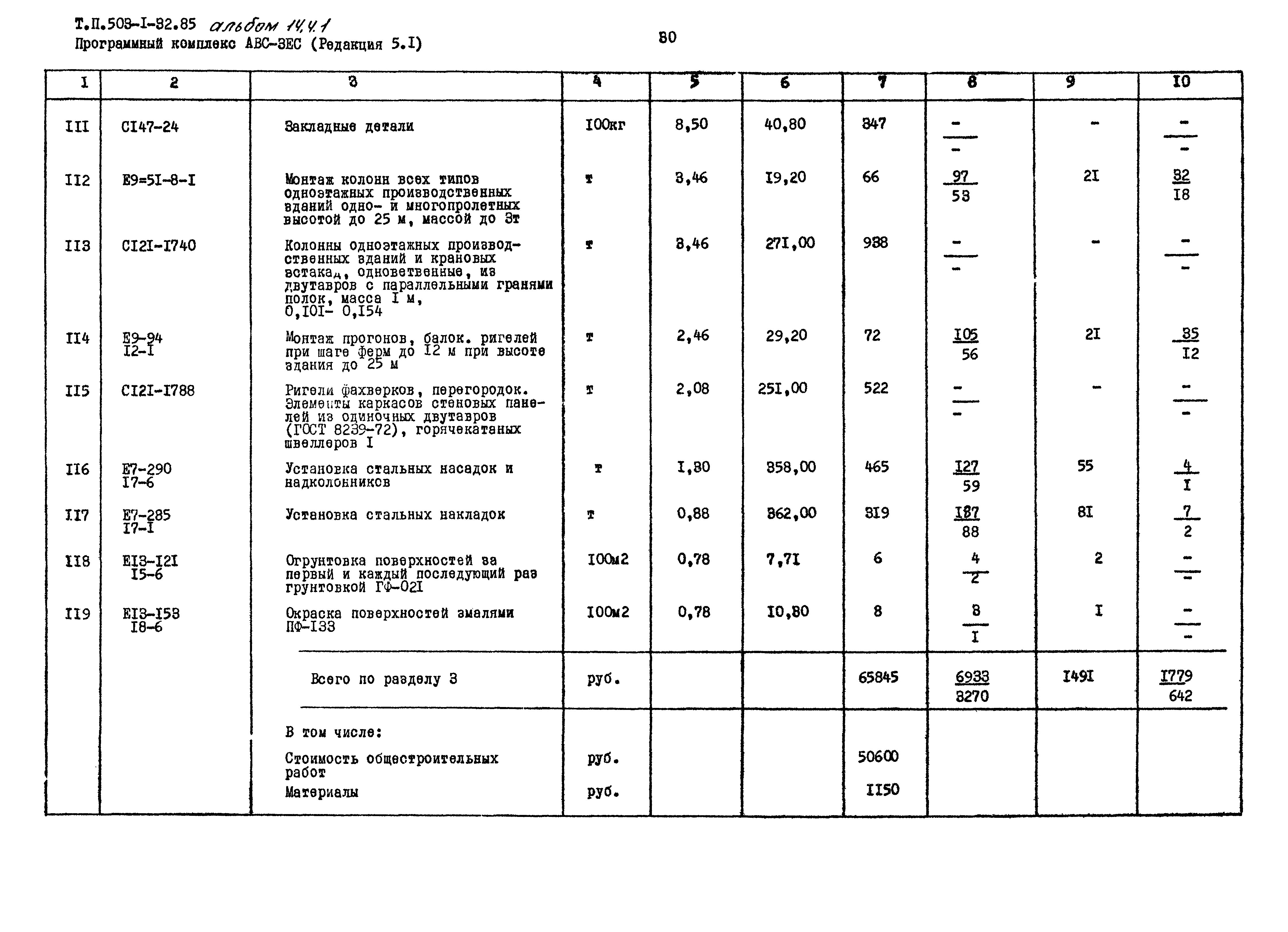 Типовой проект 503-1-32.85