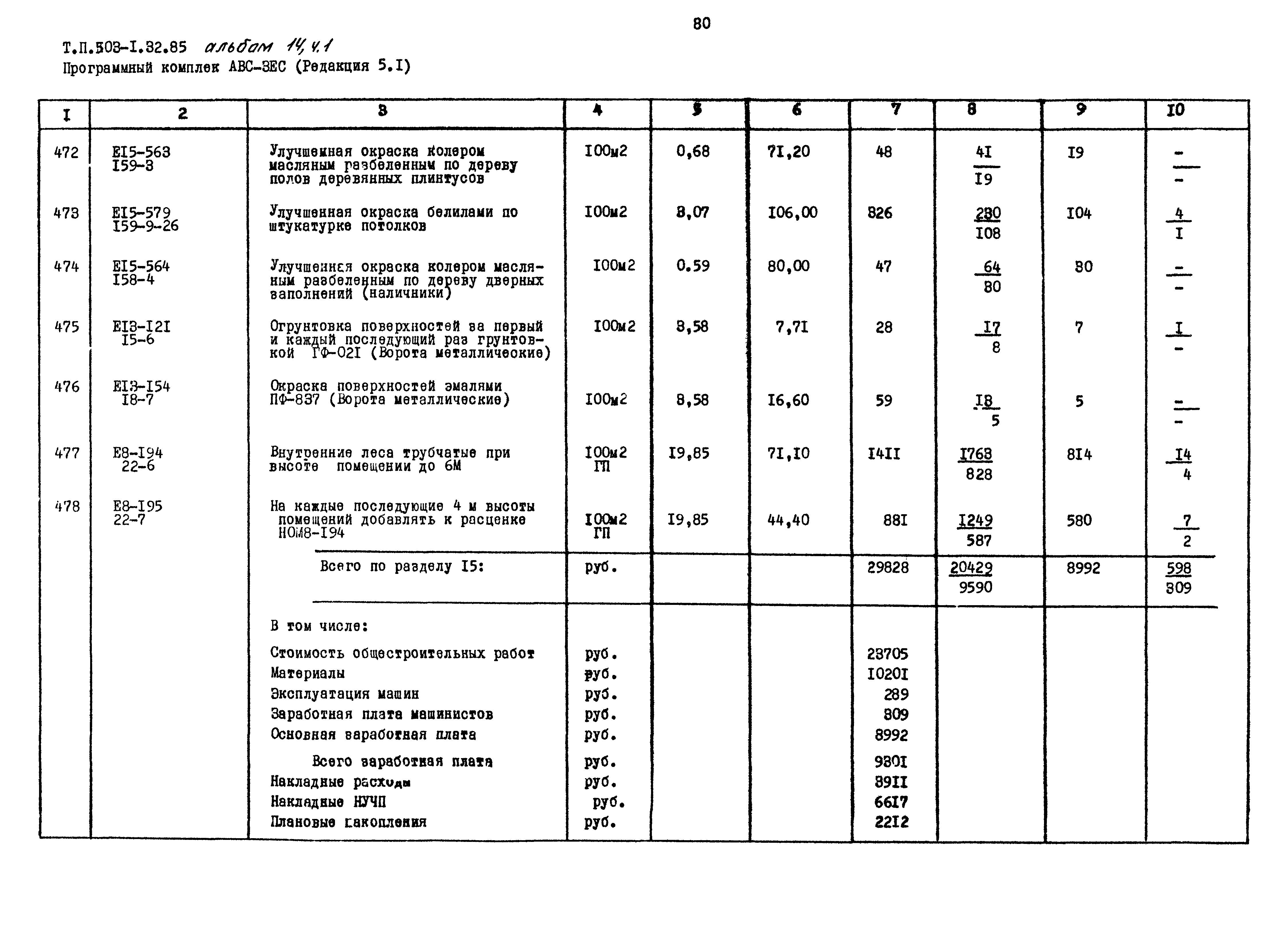 Типовой проект 503-1-32.85