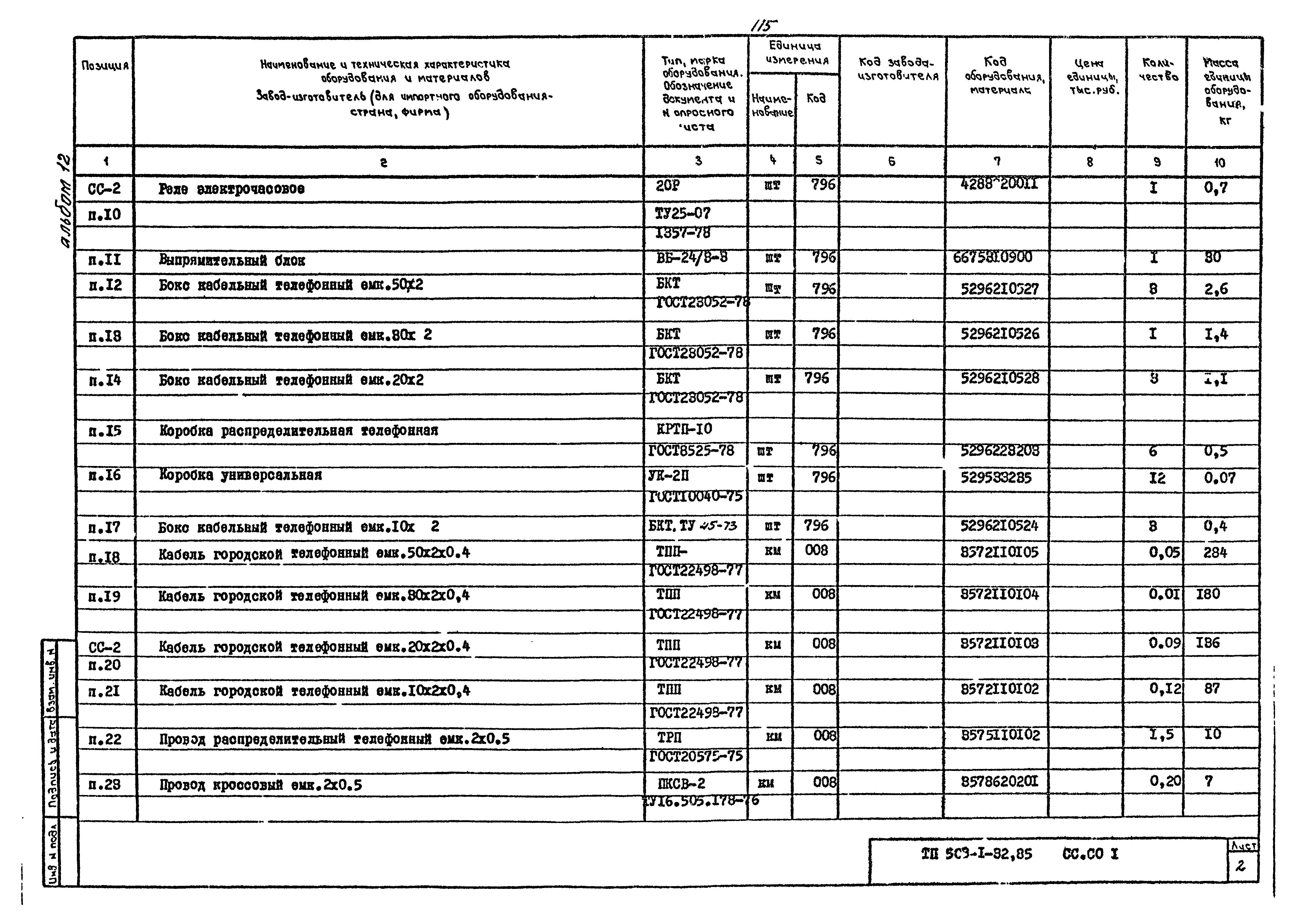 Типовой проект 503-1-32.85