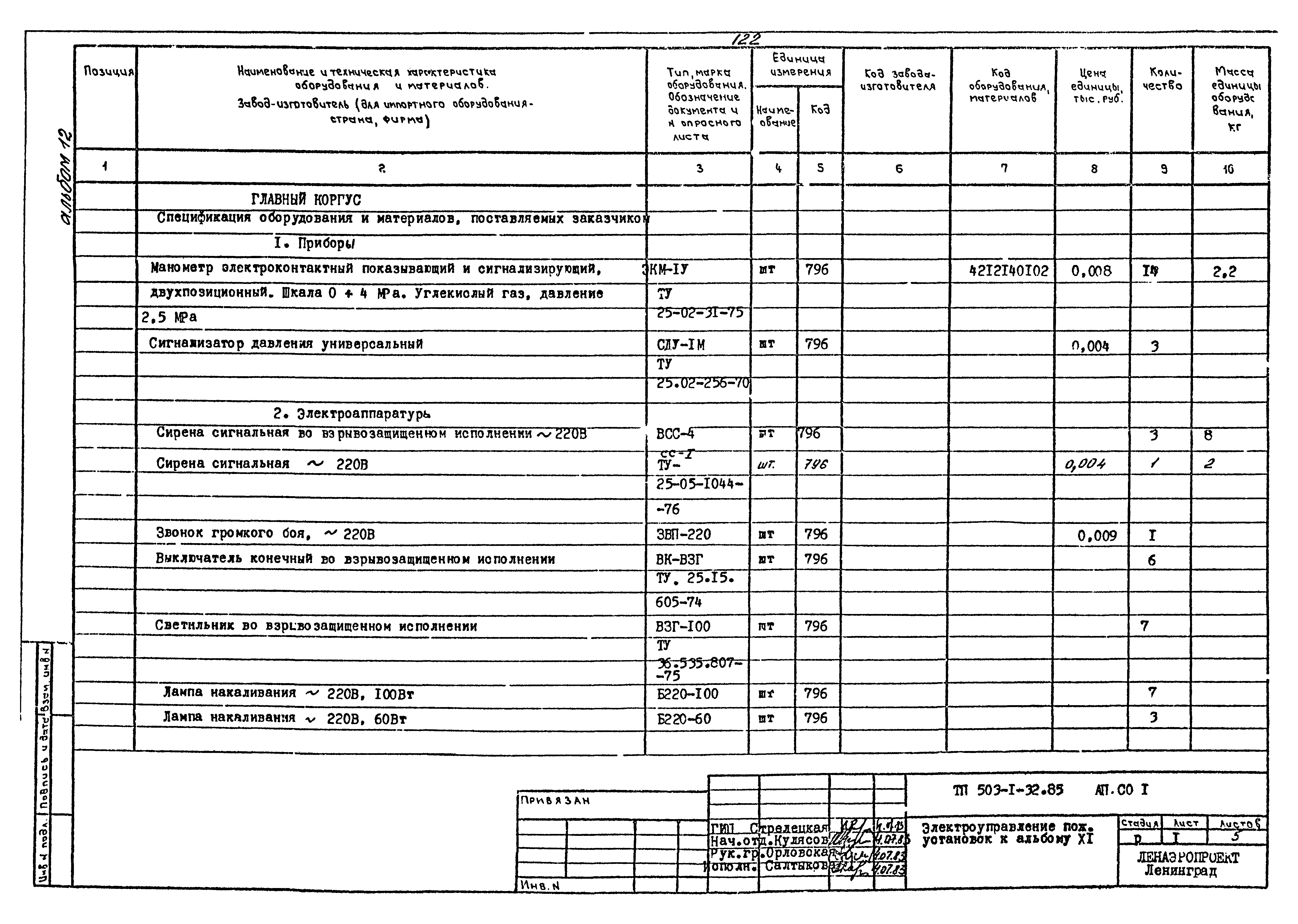 Типовой проект 503-1-32.85