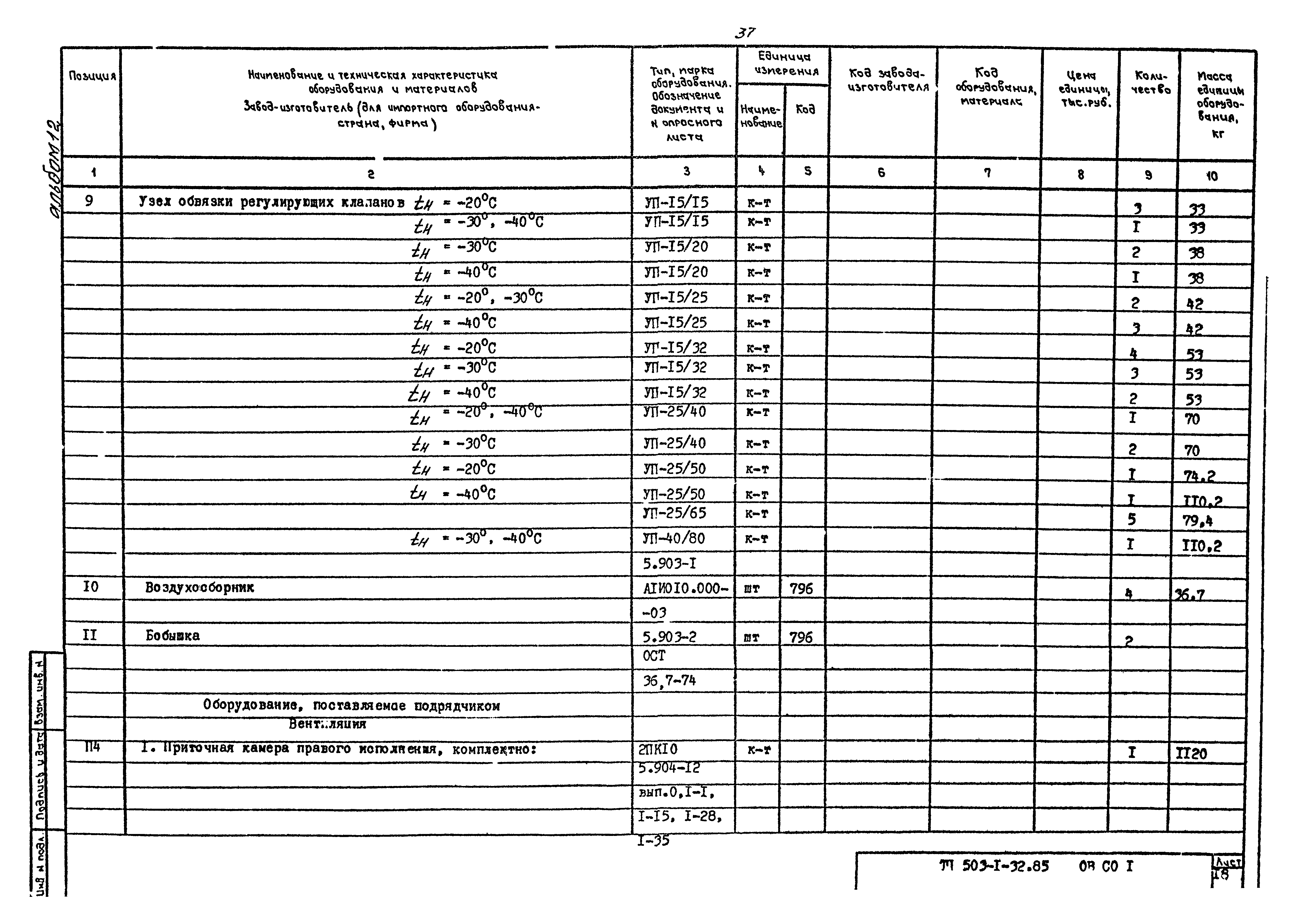 Типовой проект 503-1-32.85