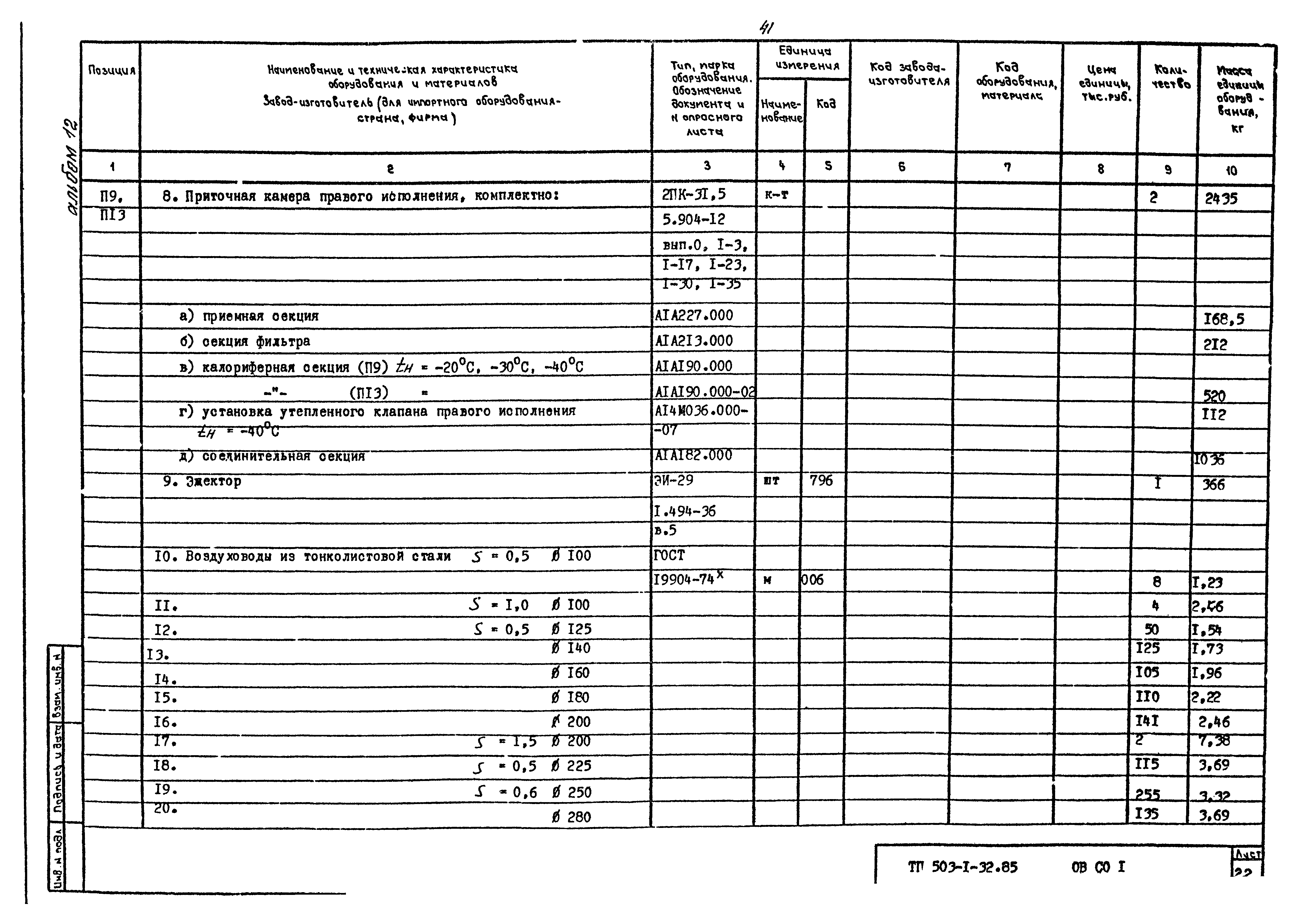 Типовой проект 503-1-32.85