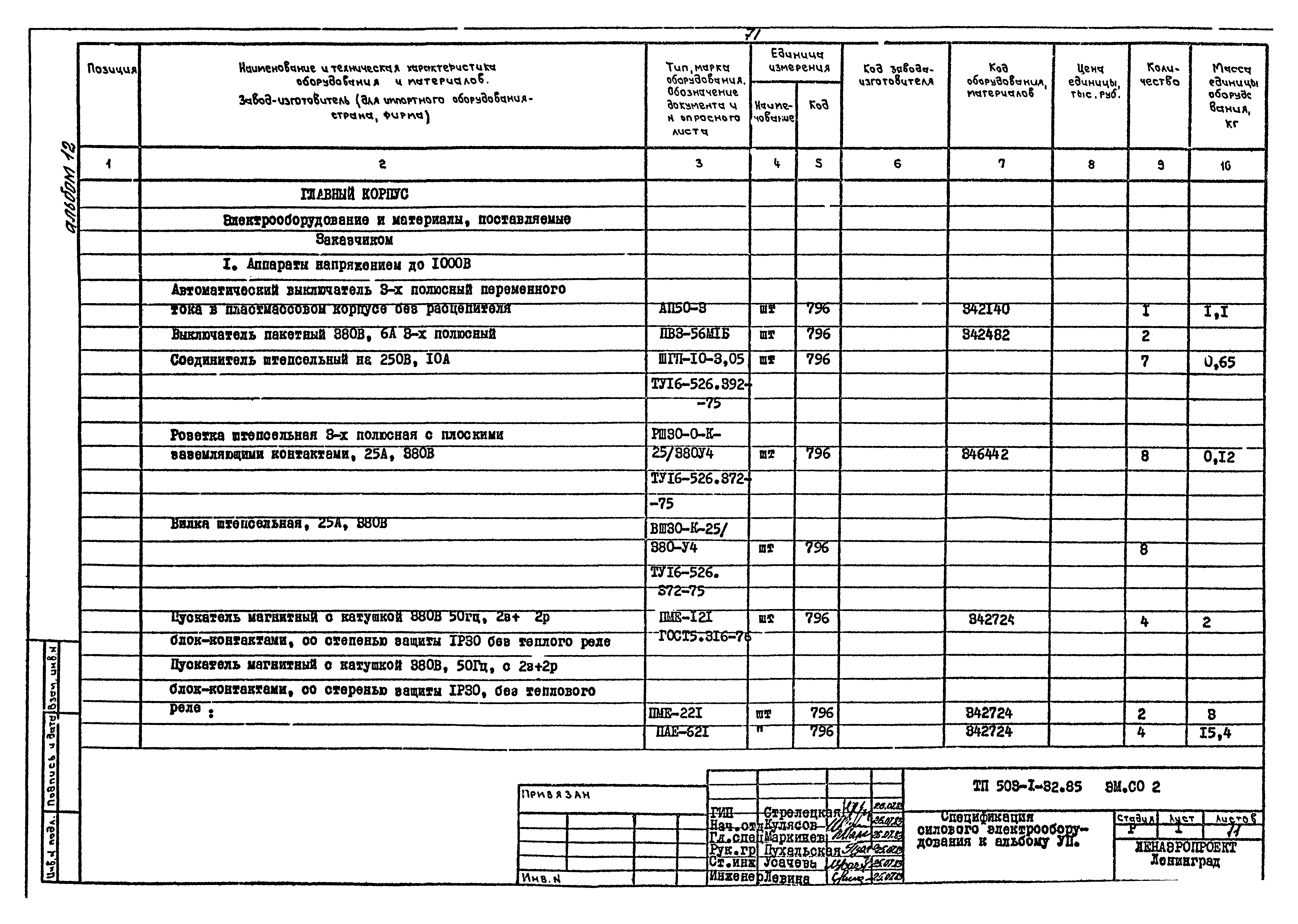 Типовой проект 503-1-32.85
