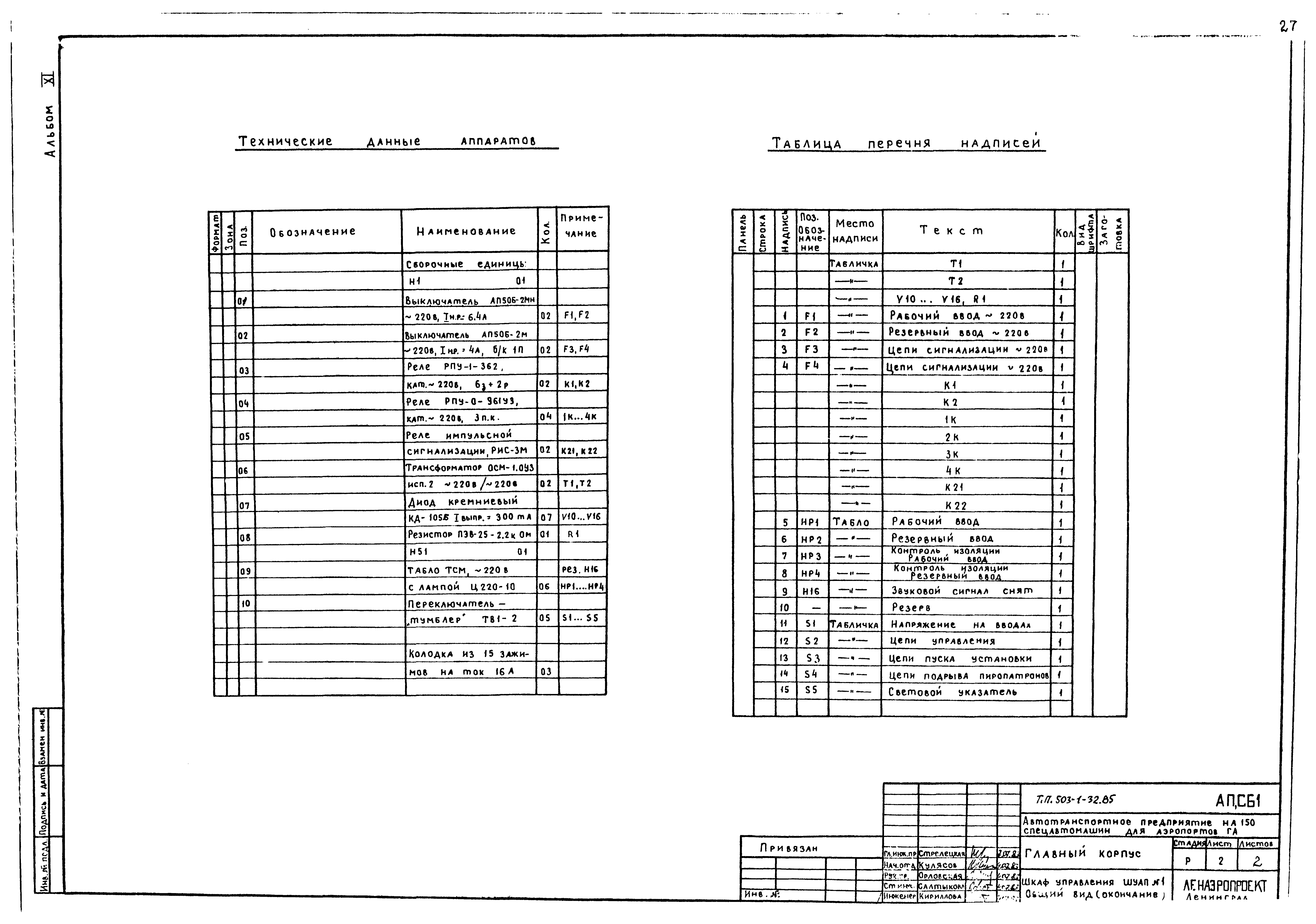 Типовой проект 503-1-32.85
