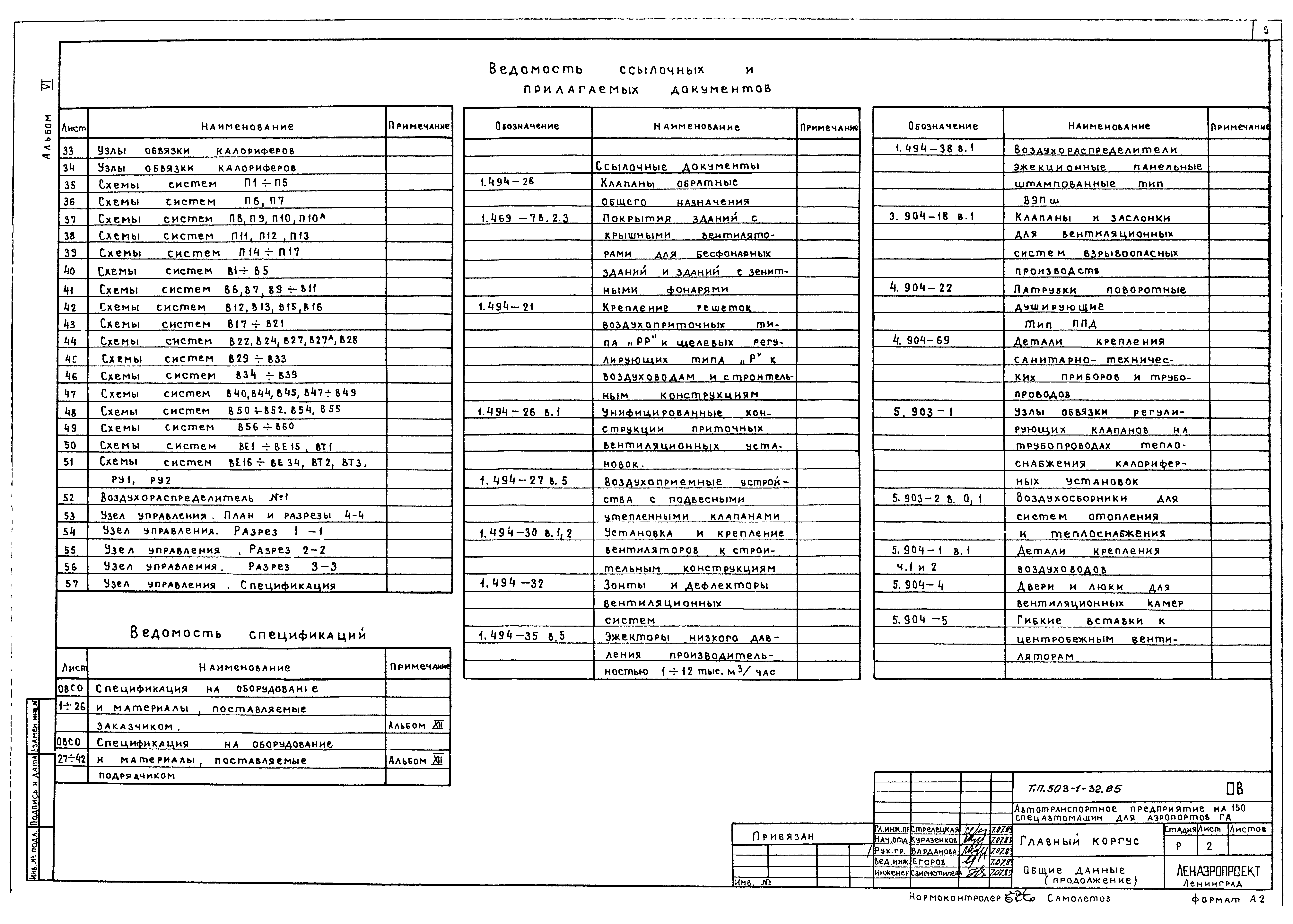 Типовой проект 503-1-32.85