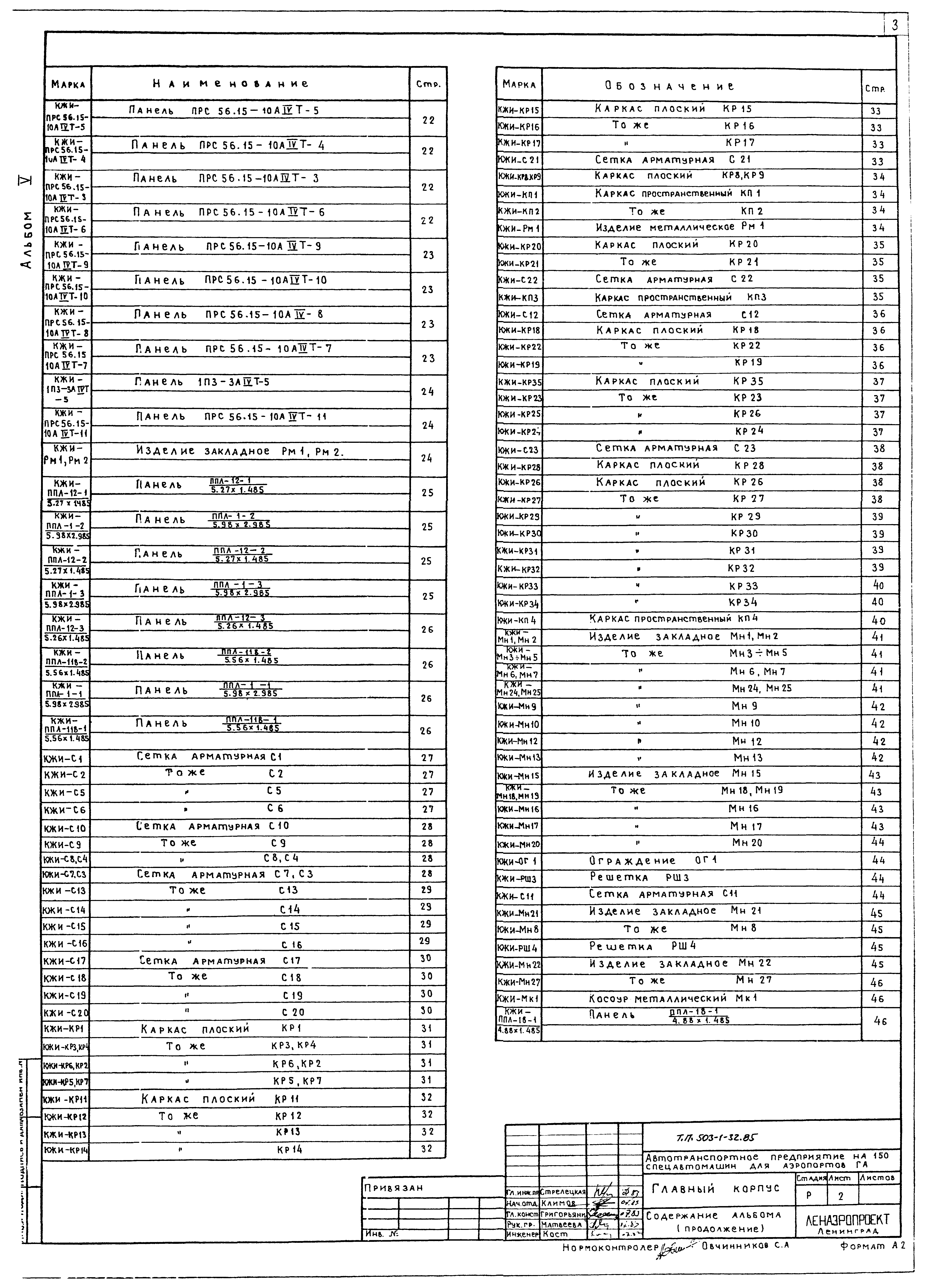 Типовой проект 503-1-32.85