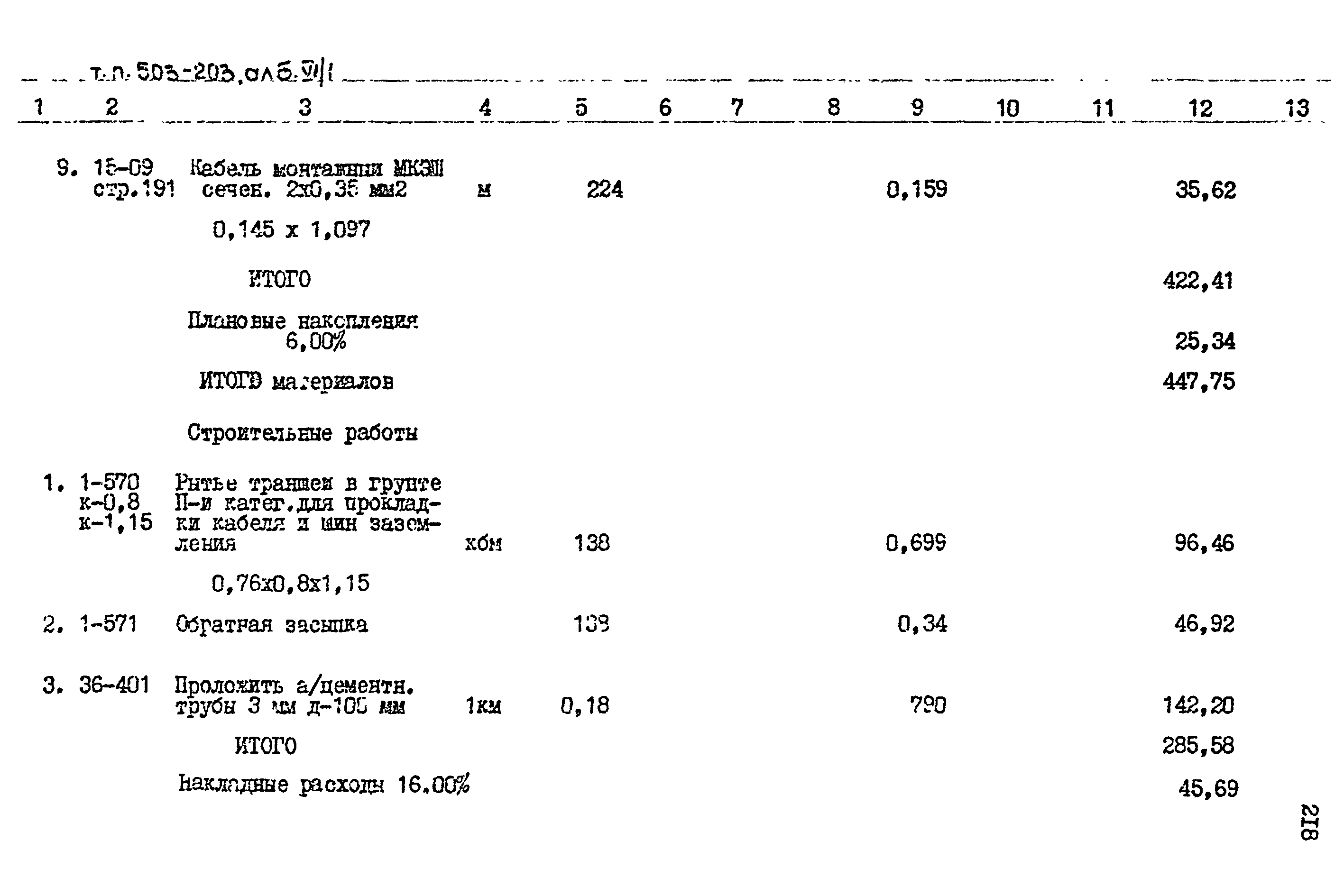 Типовой проект 503-203