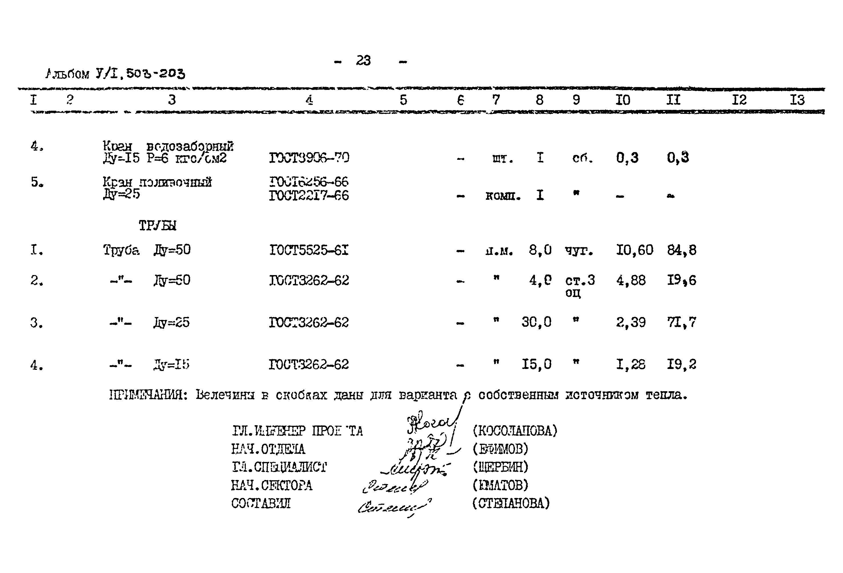 Типовой проект 503-203
