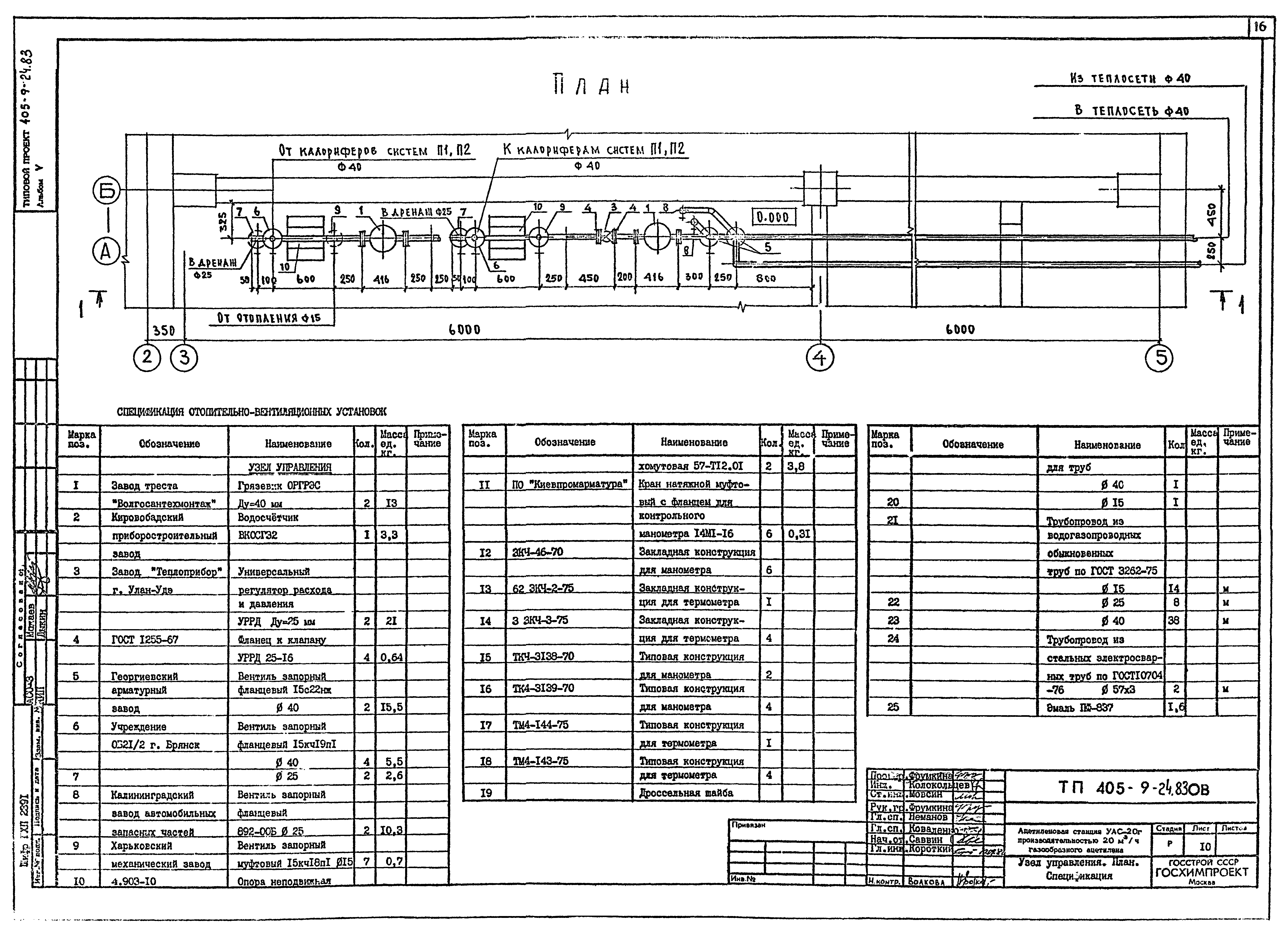 Типовой проект 405-9-24.83