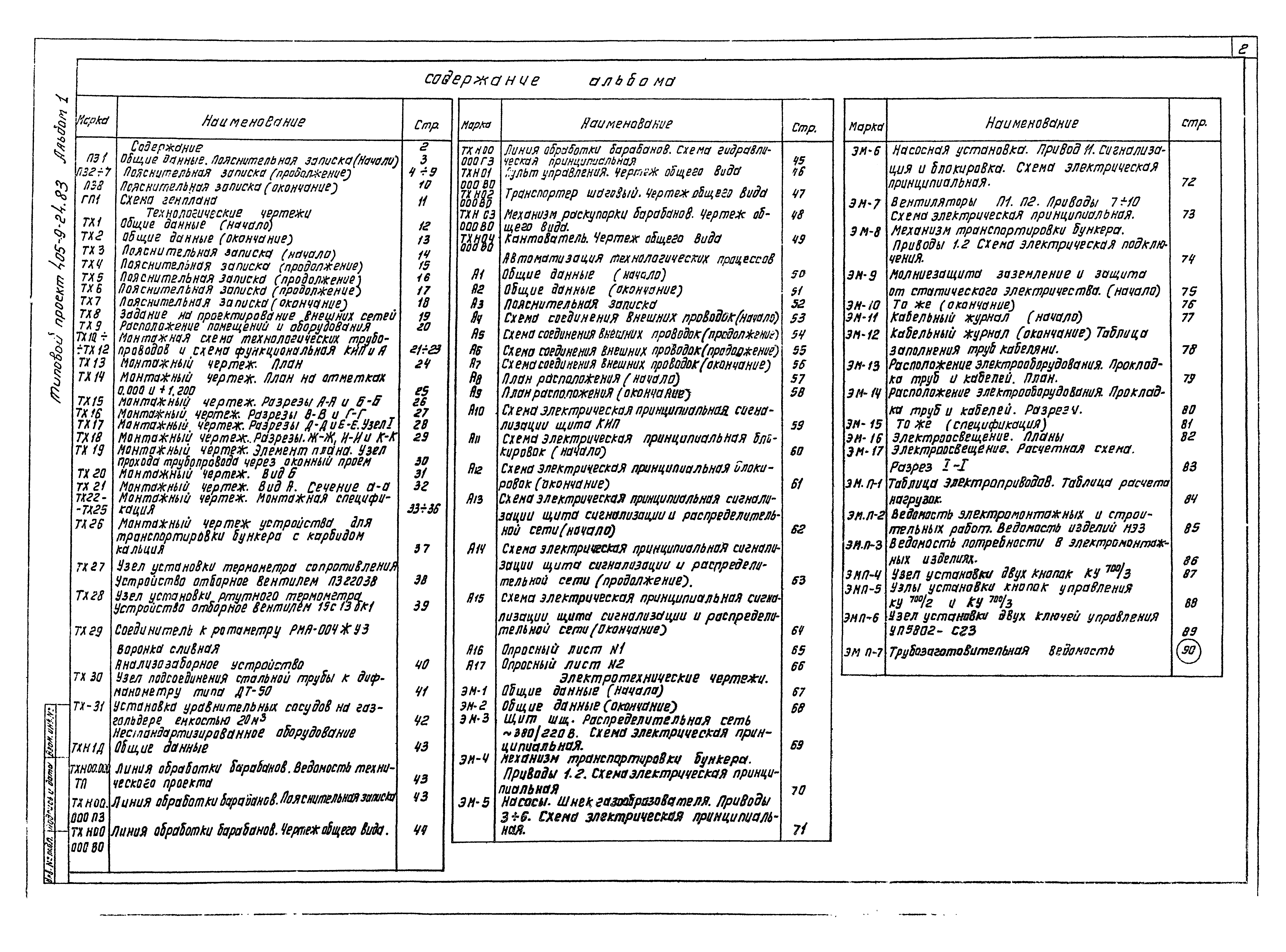 Типовой проект 405-9-24.83