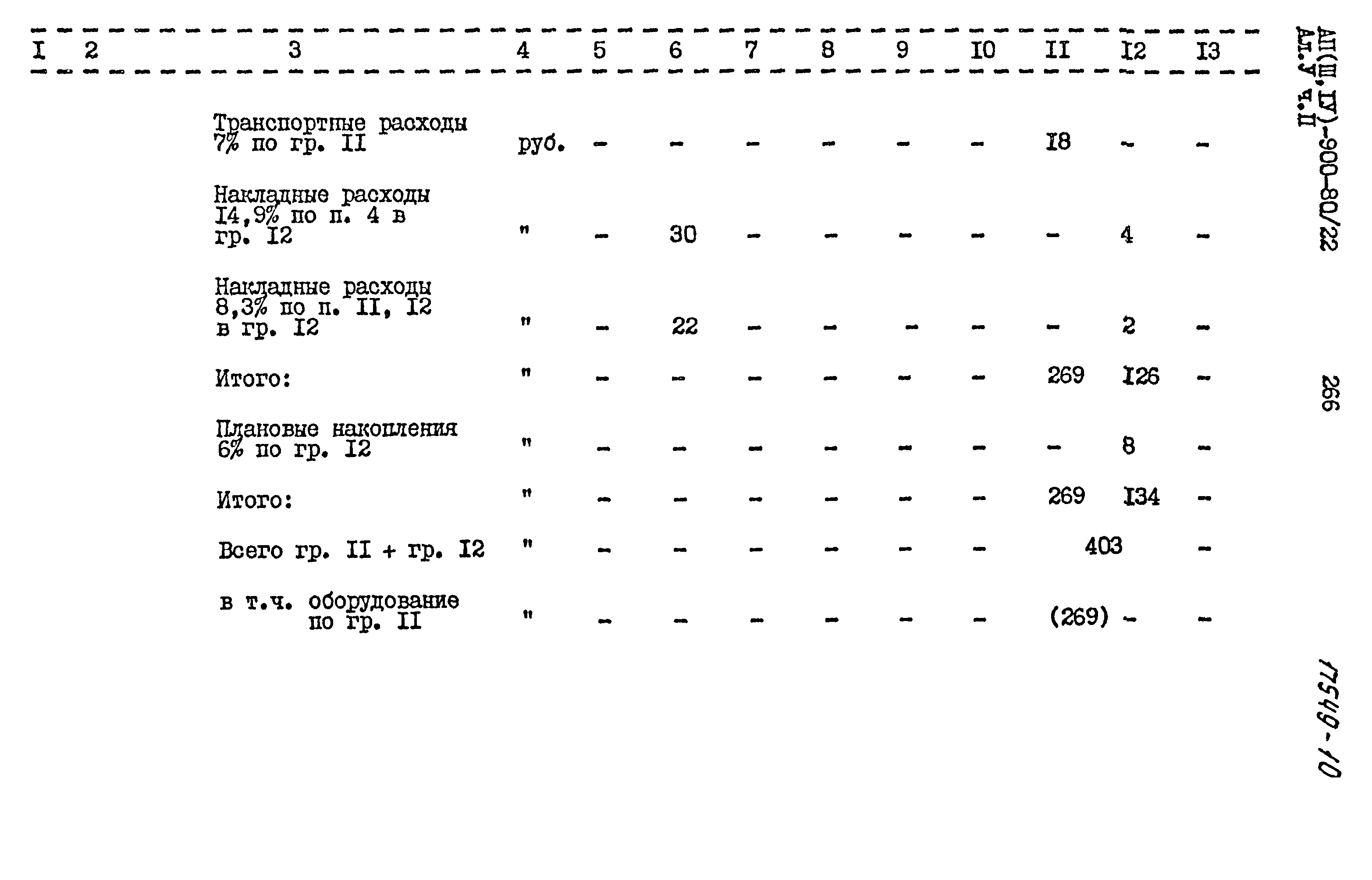 Типовой проект А-II,III,IV-900-80/22