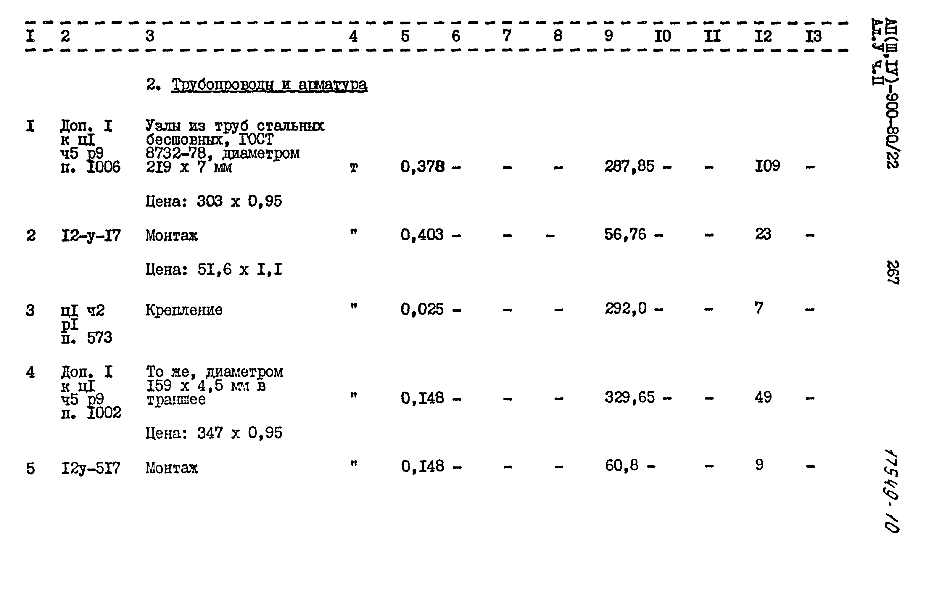 Типовой проект А-II,III,IV-900-80/22