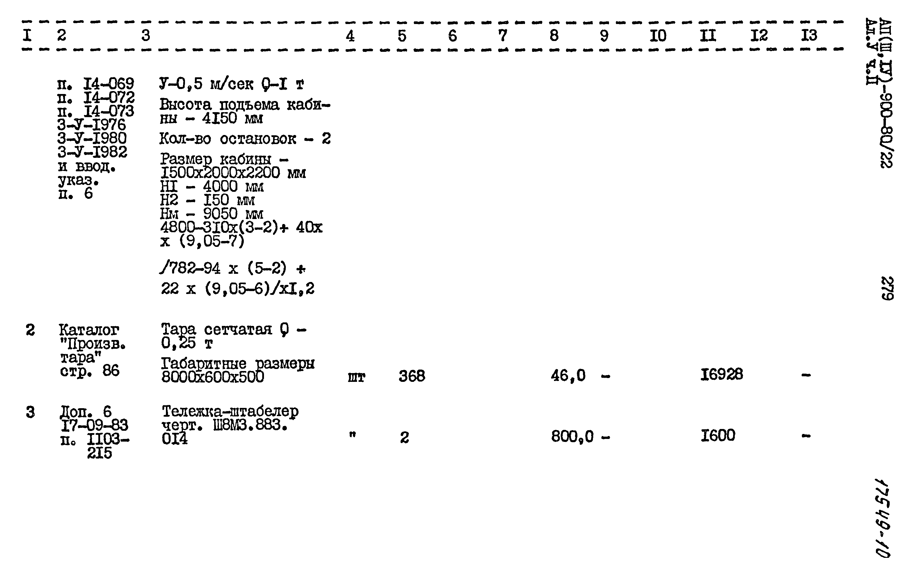 Типовой проект А-II,III,IV-900-80/22