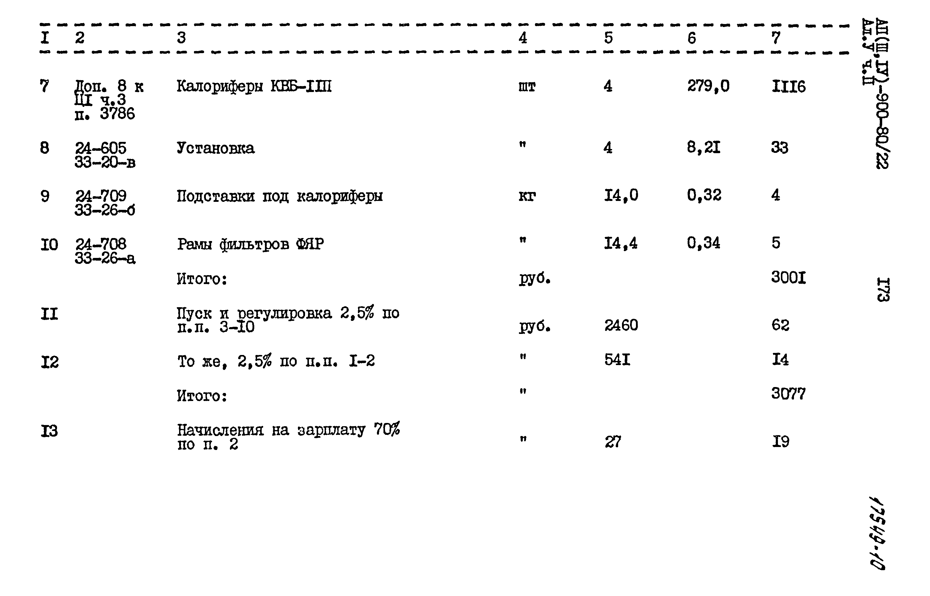 Типовой проект А-II,III,IV-900-80/22