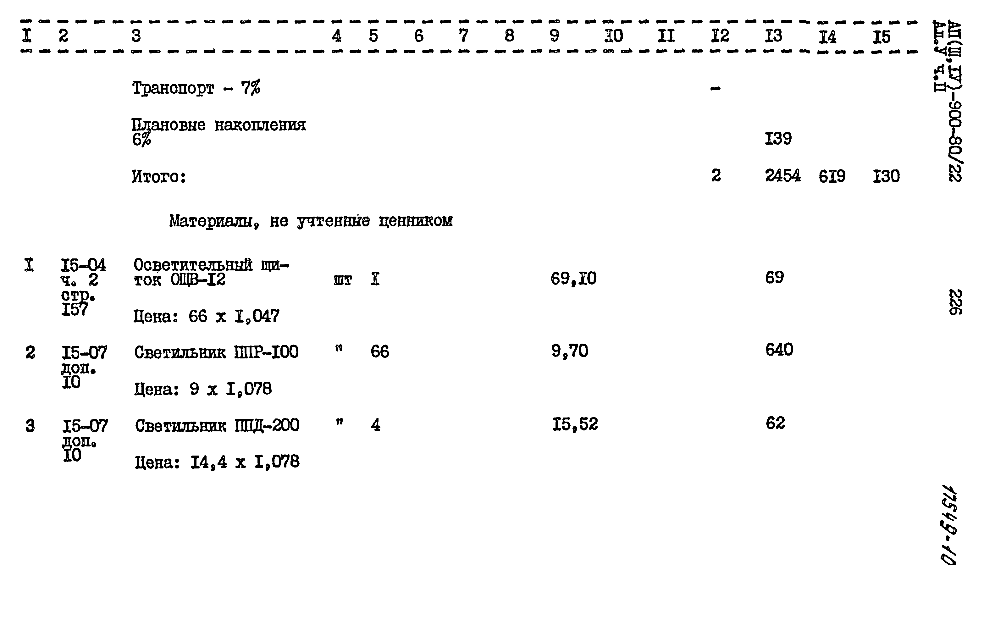 Типовой проект А-II,III,IV-900-80/22