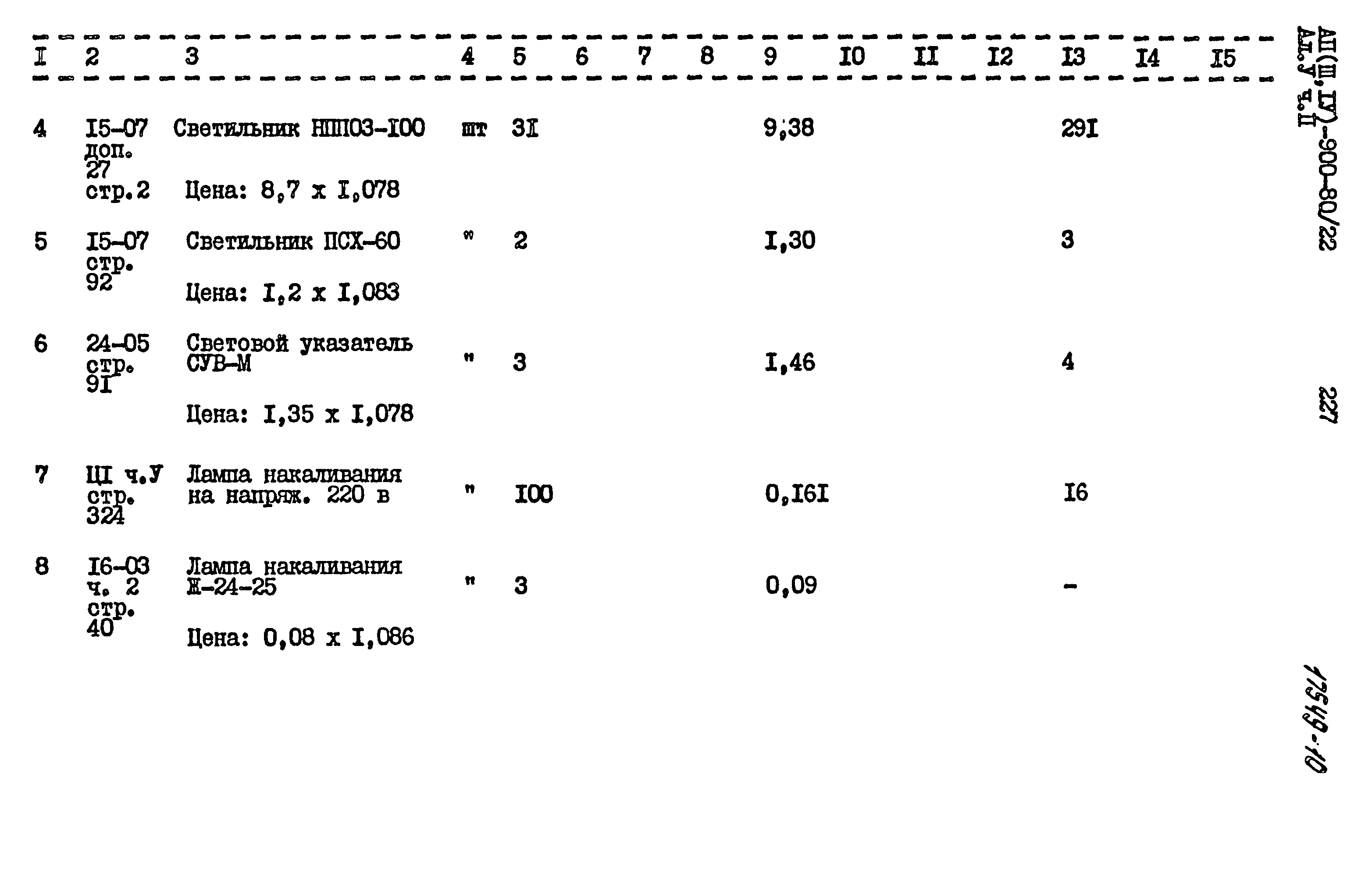 Типовой проект А-II,III,IV-900-80/22