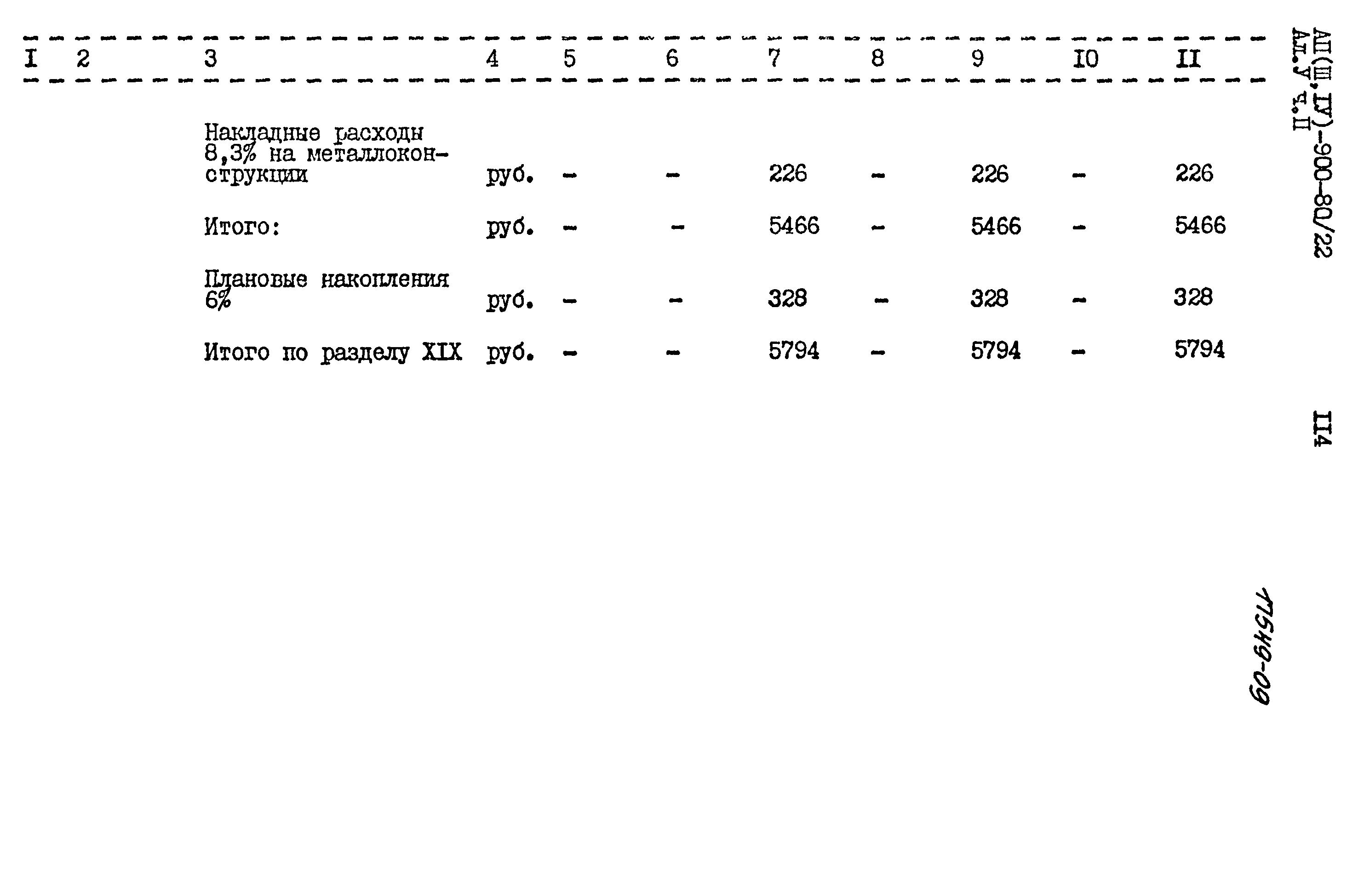 Типовой проект А-II,III,IV-900-80/22