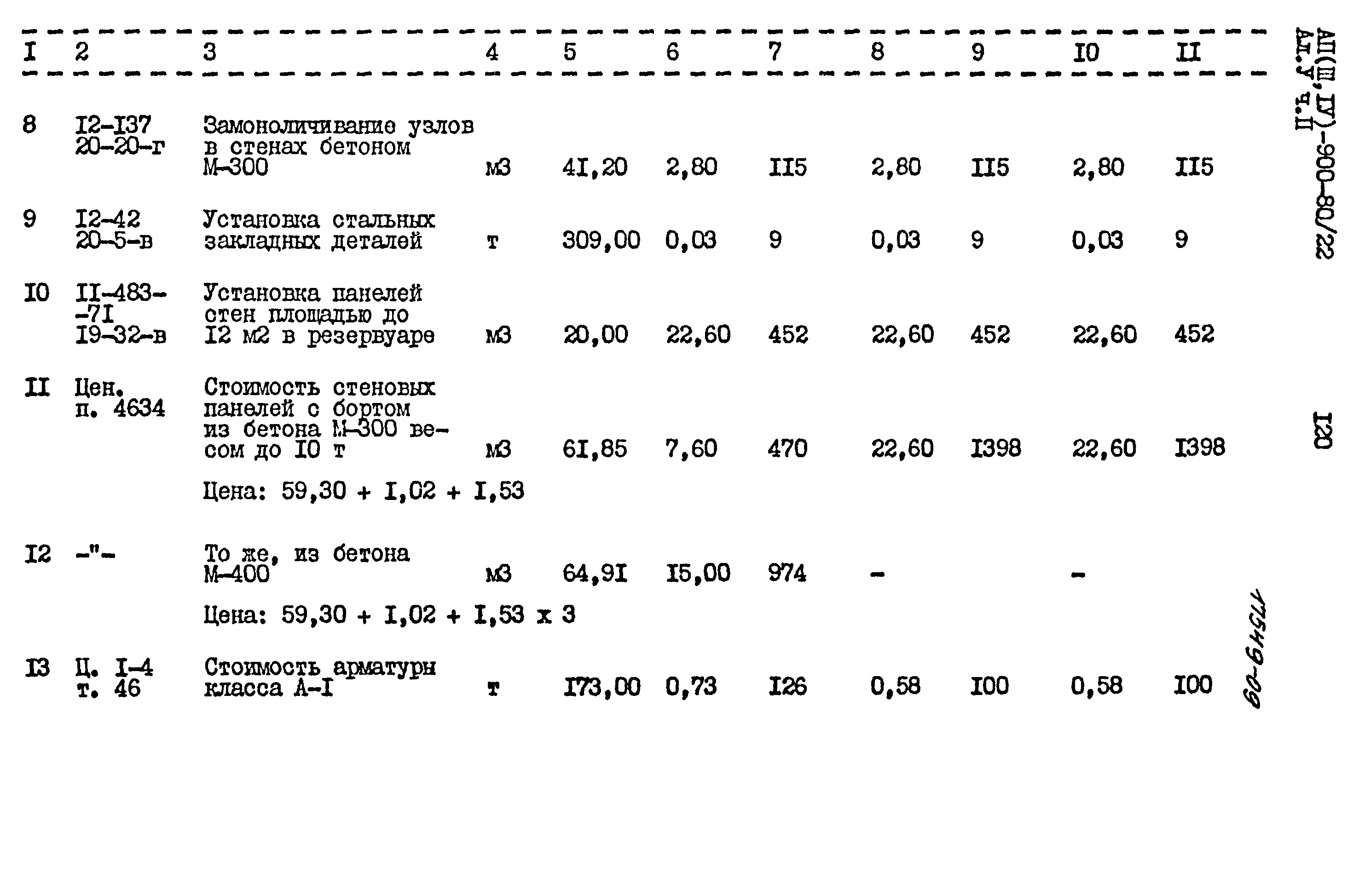 Типовой проект А-II,III,IV-900-80/22