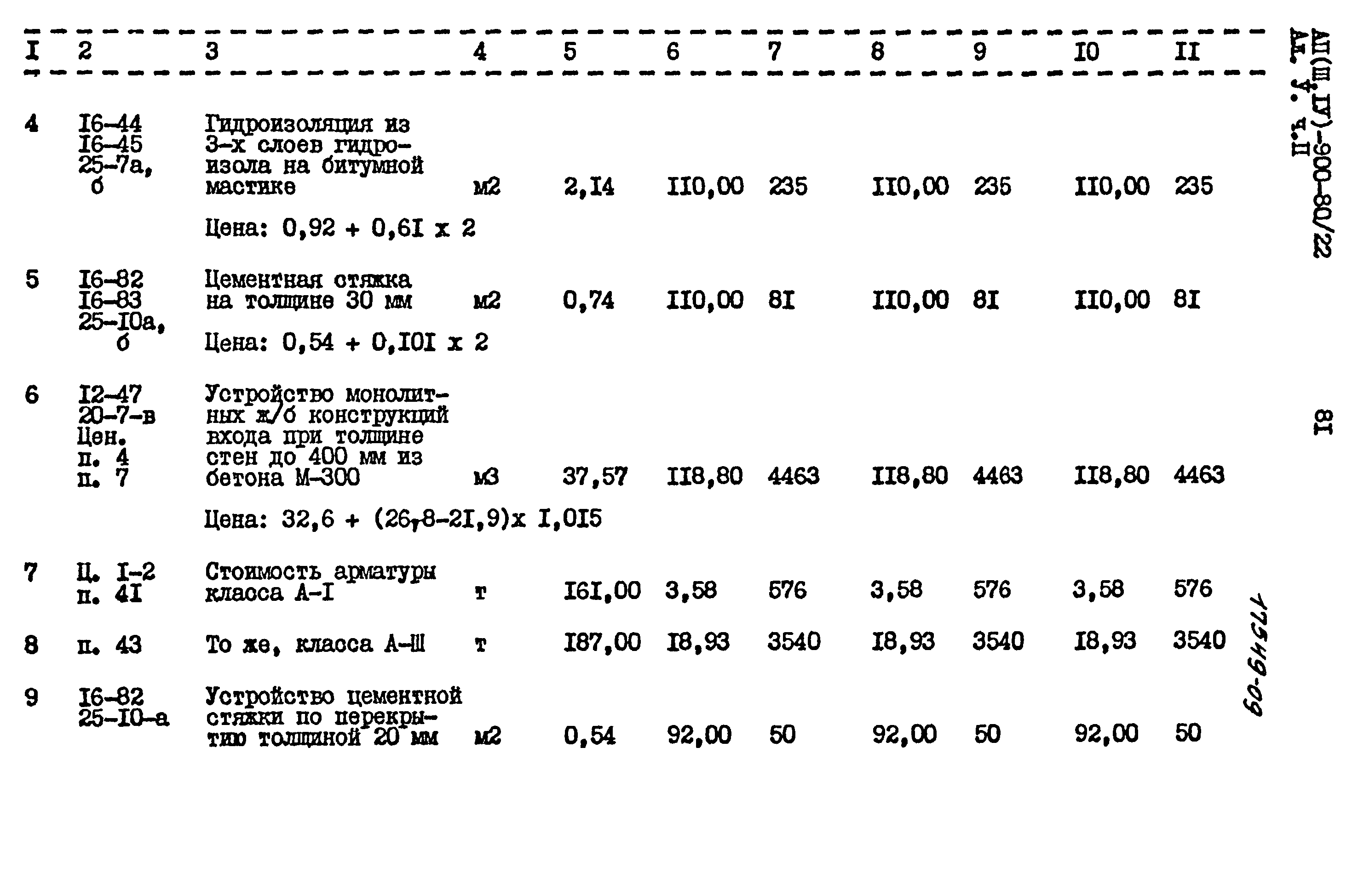 Типовой проект А-II,III,IV-900-80/22