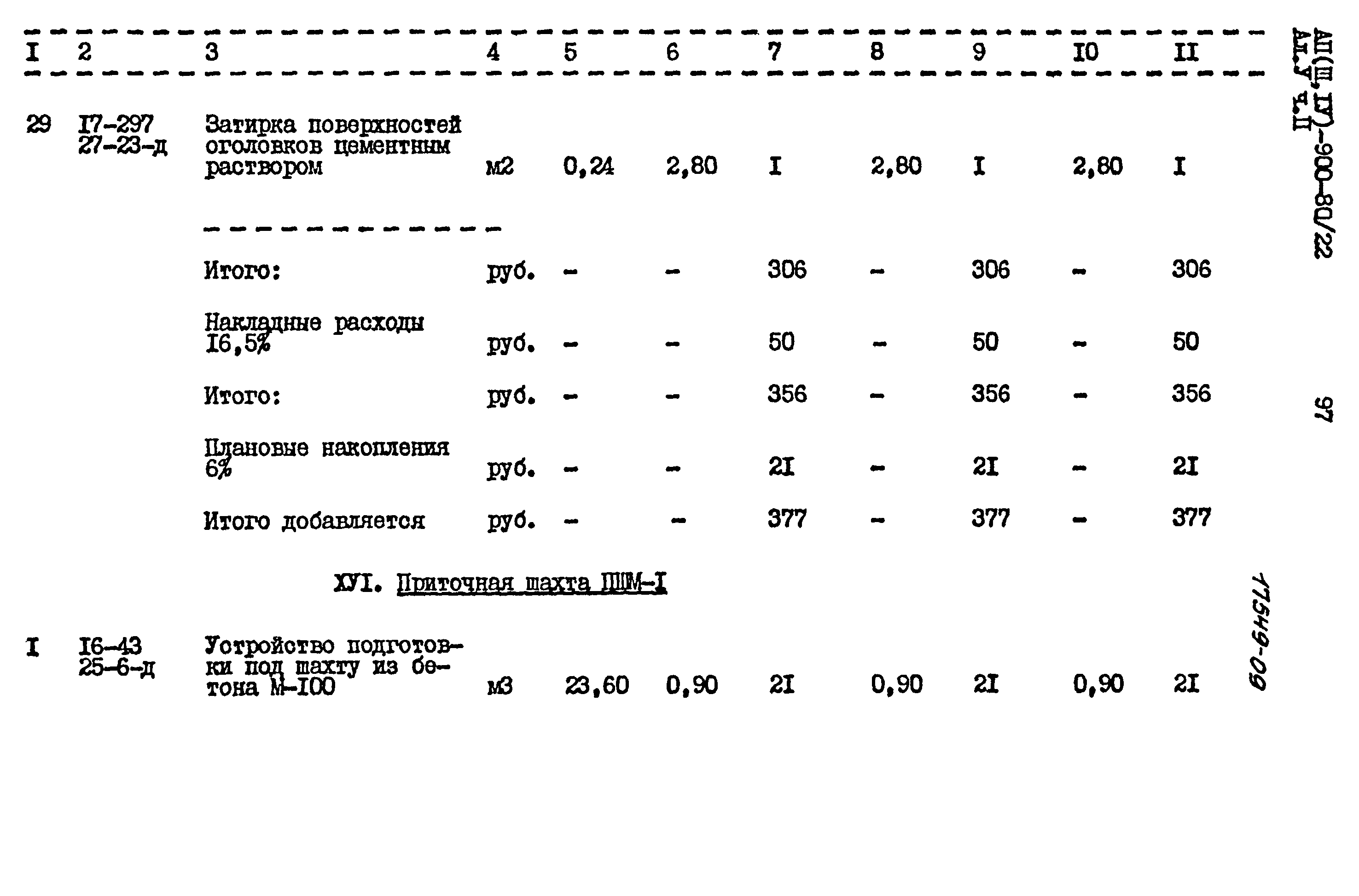 Типовой проект А-II,III,IV-900-80/22