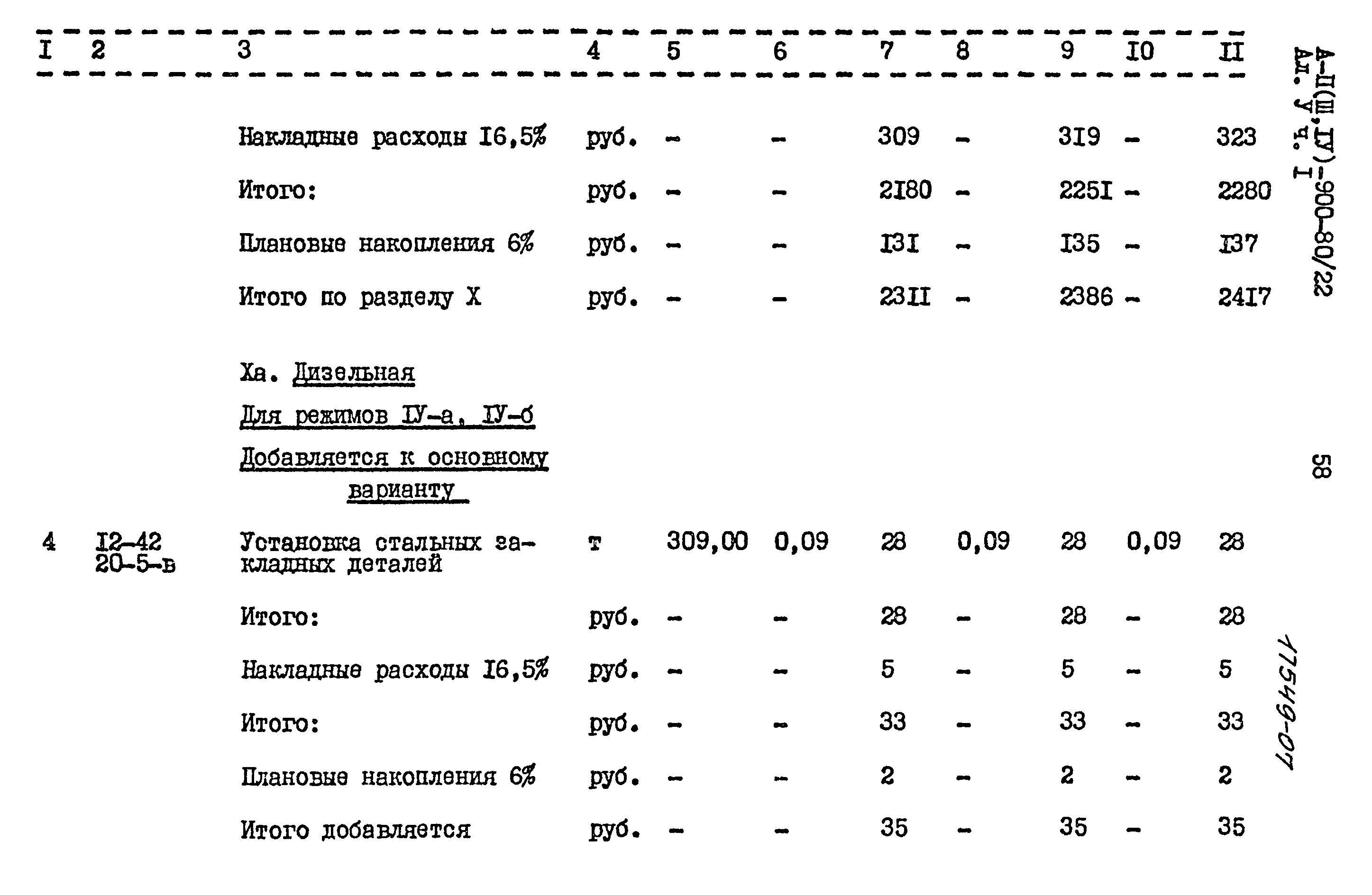 Типовой проект А-II,III,IV-900-80/22