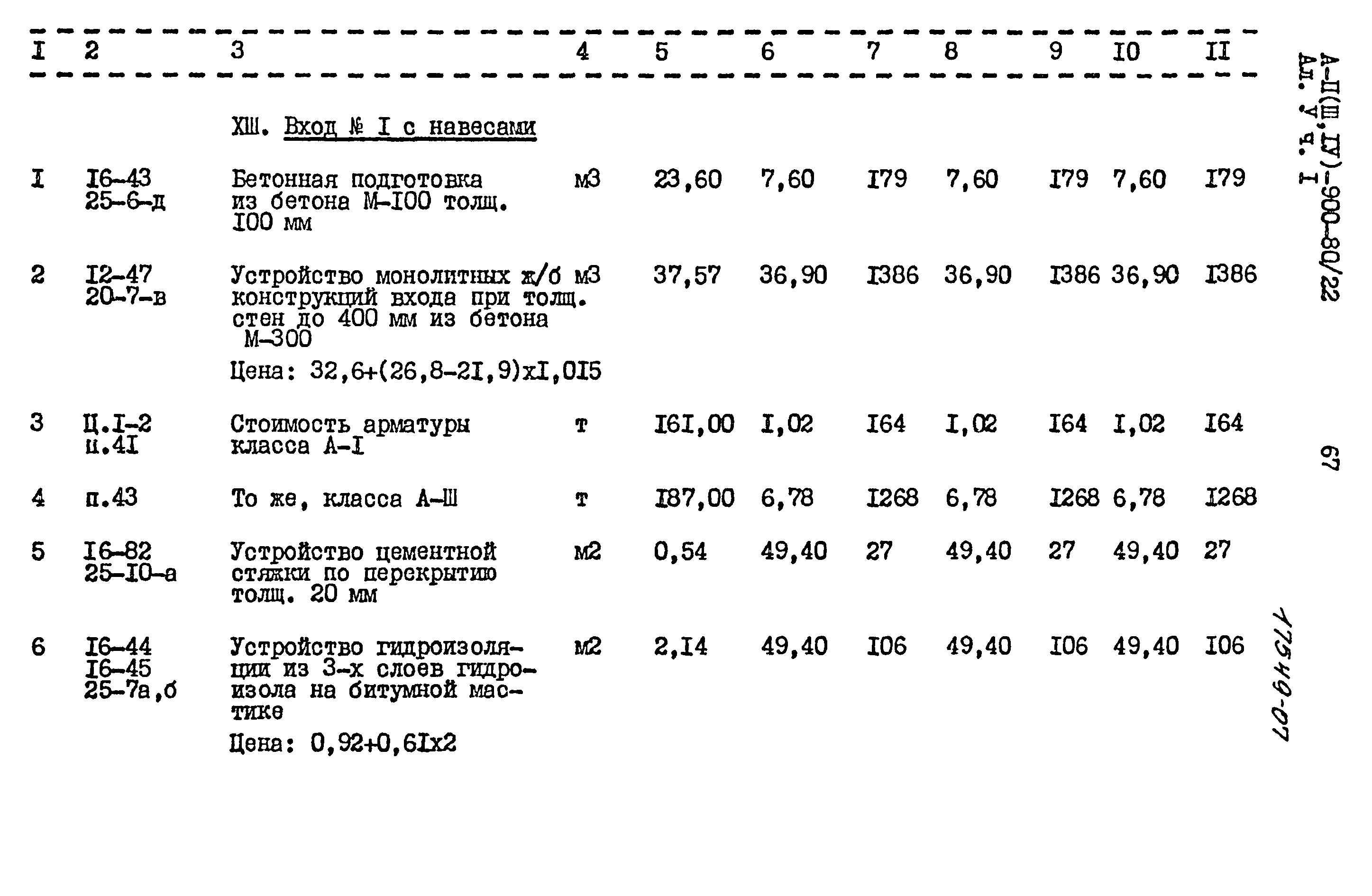 Типовой проект А-II,III,IV-900-80/22