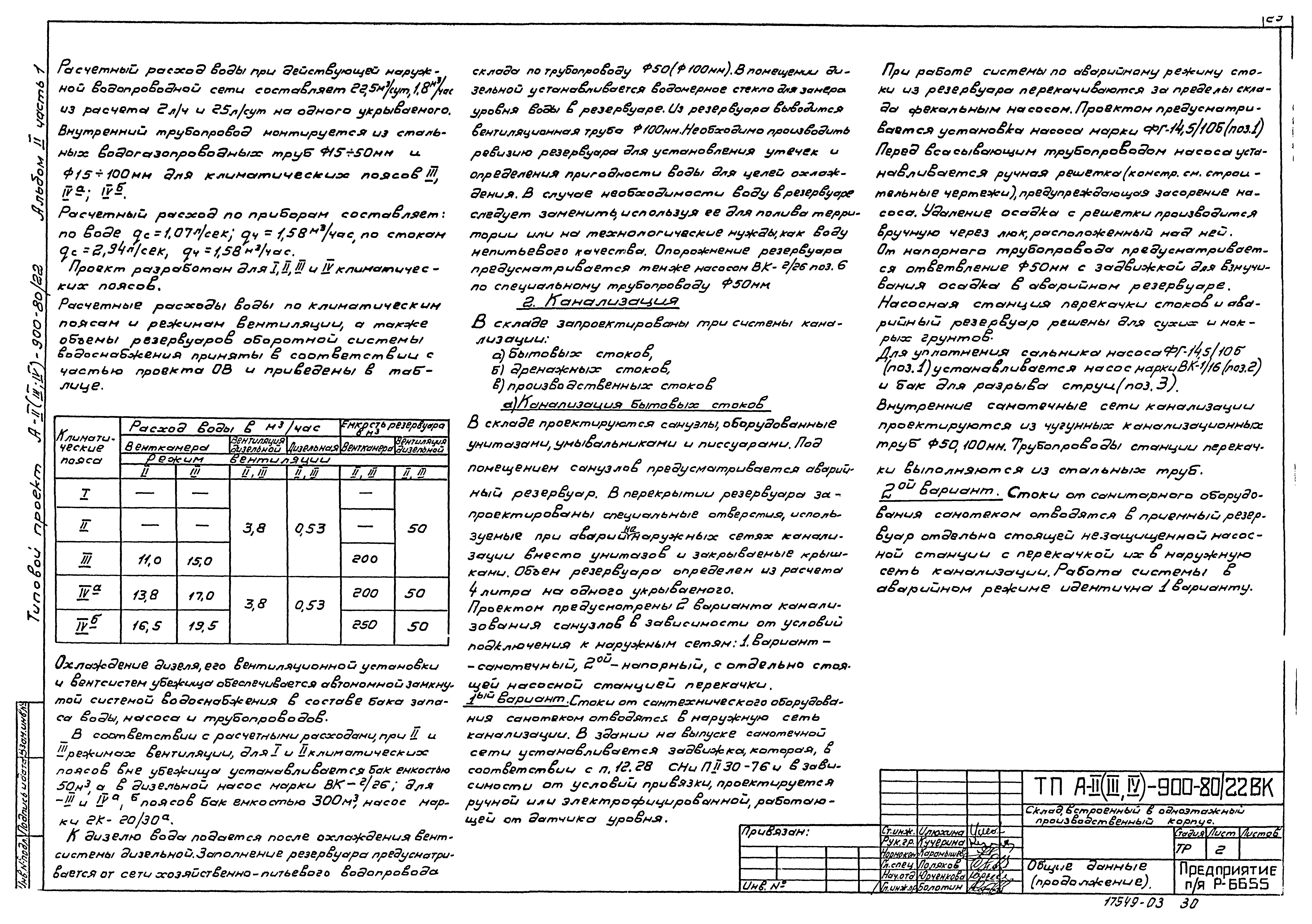 Типовой проект А-II,III,IV-900-80/22