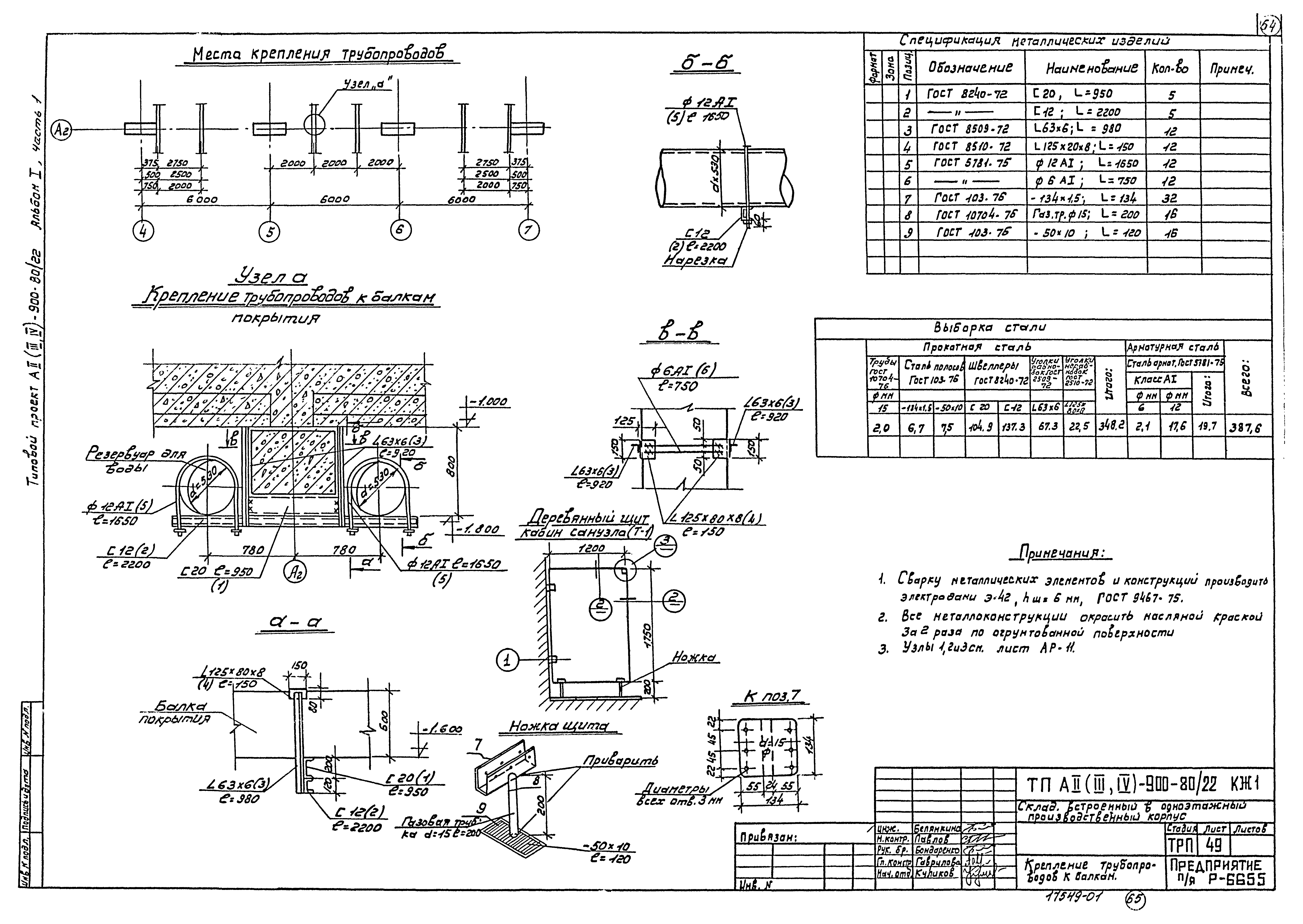 Типовой проект А-II,III,IV-900-80/22