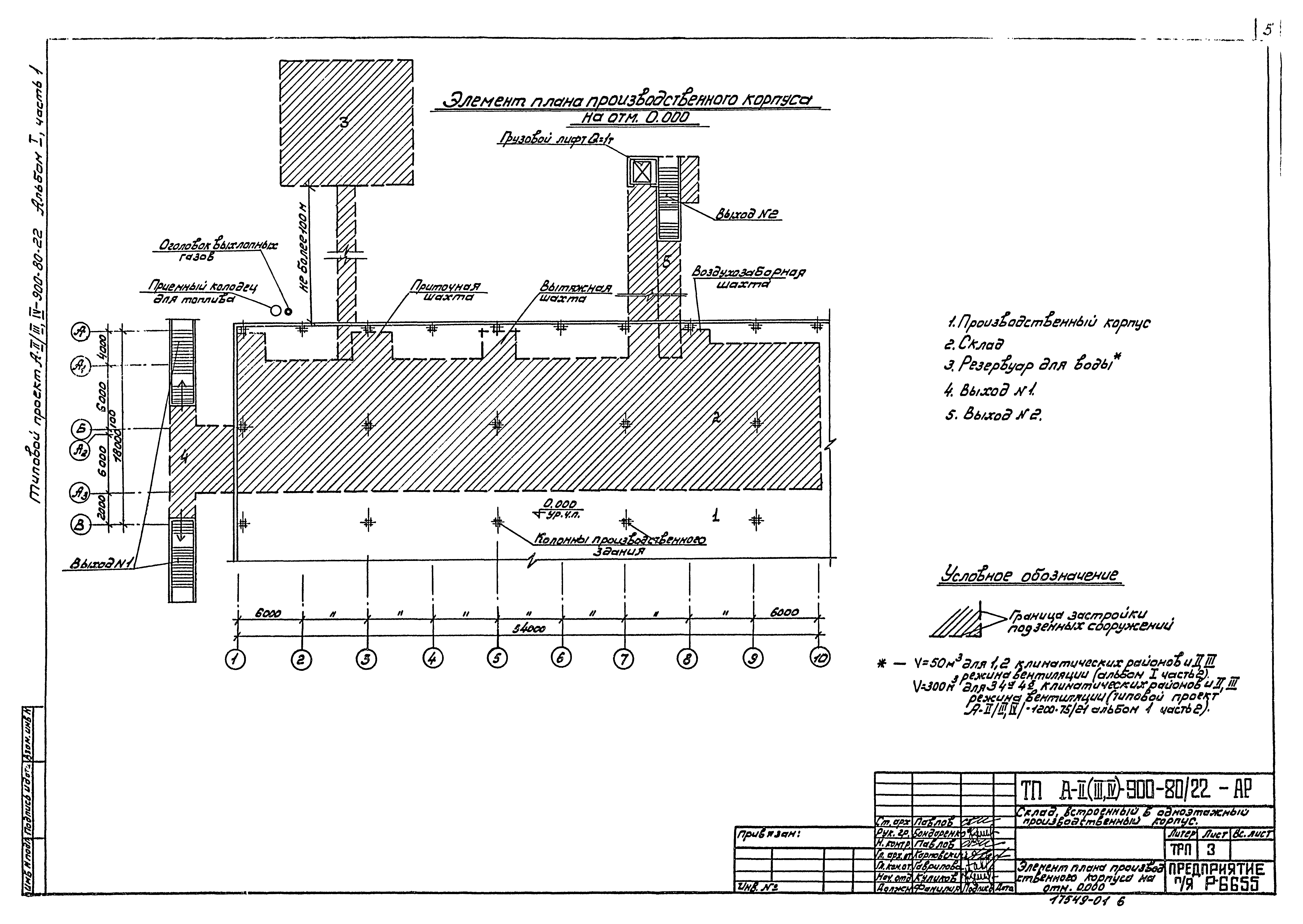 Типовой проект А-II,III,IV-900-80/22