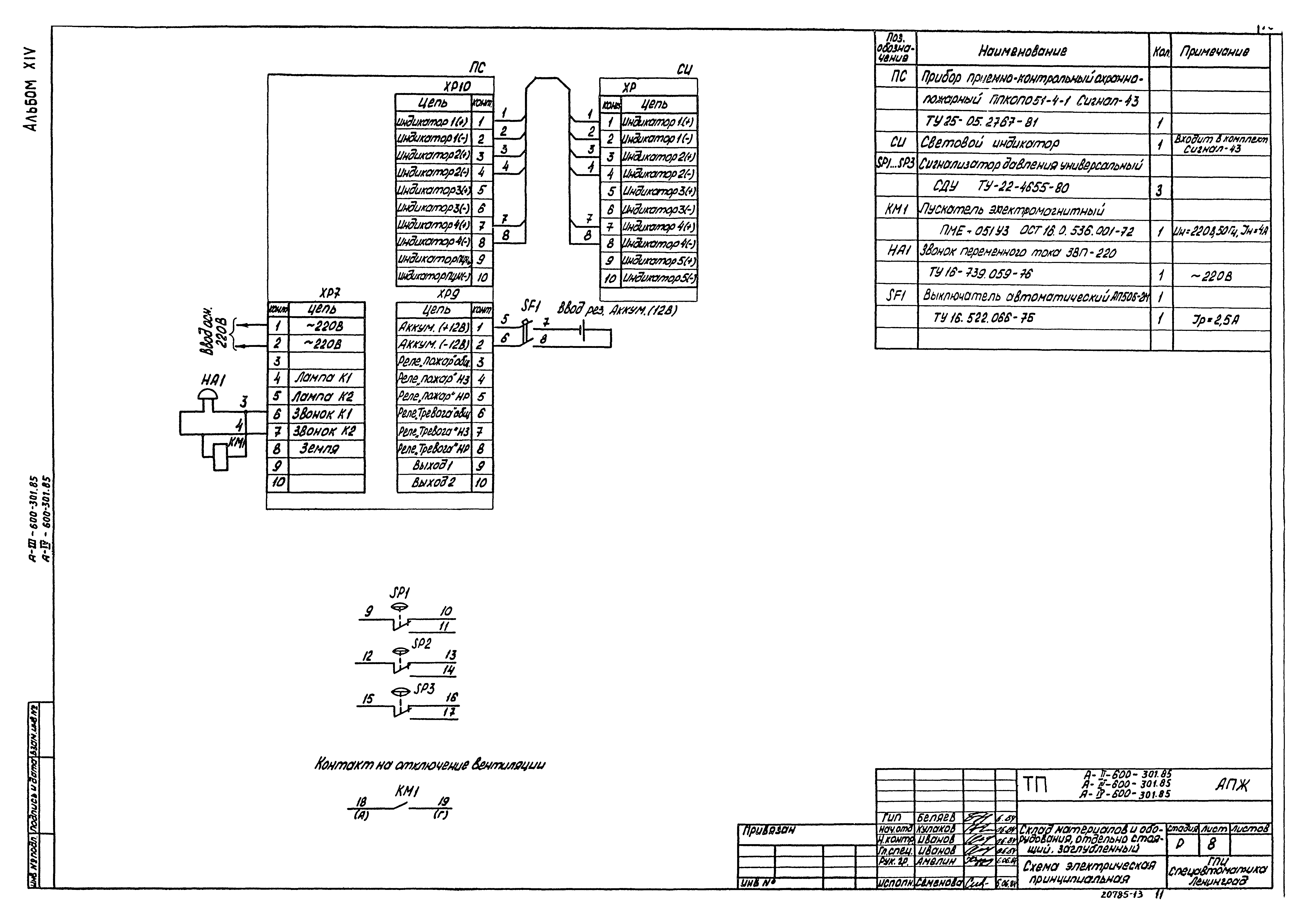 Типовой проект А-II,III,IV-600-301.85