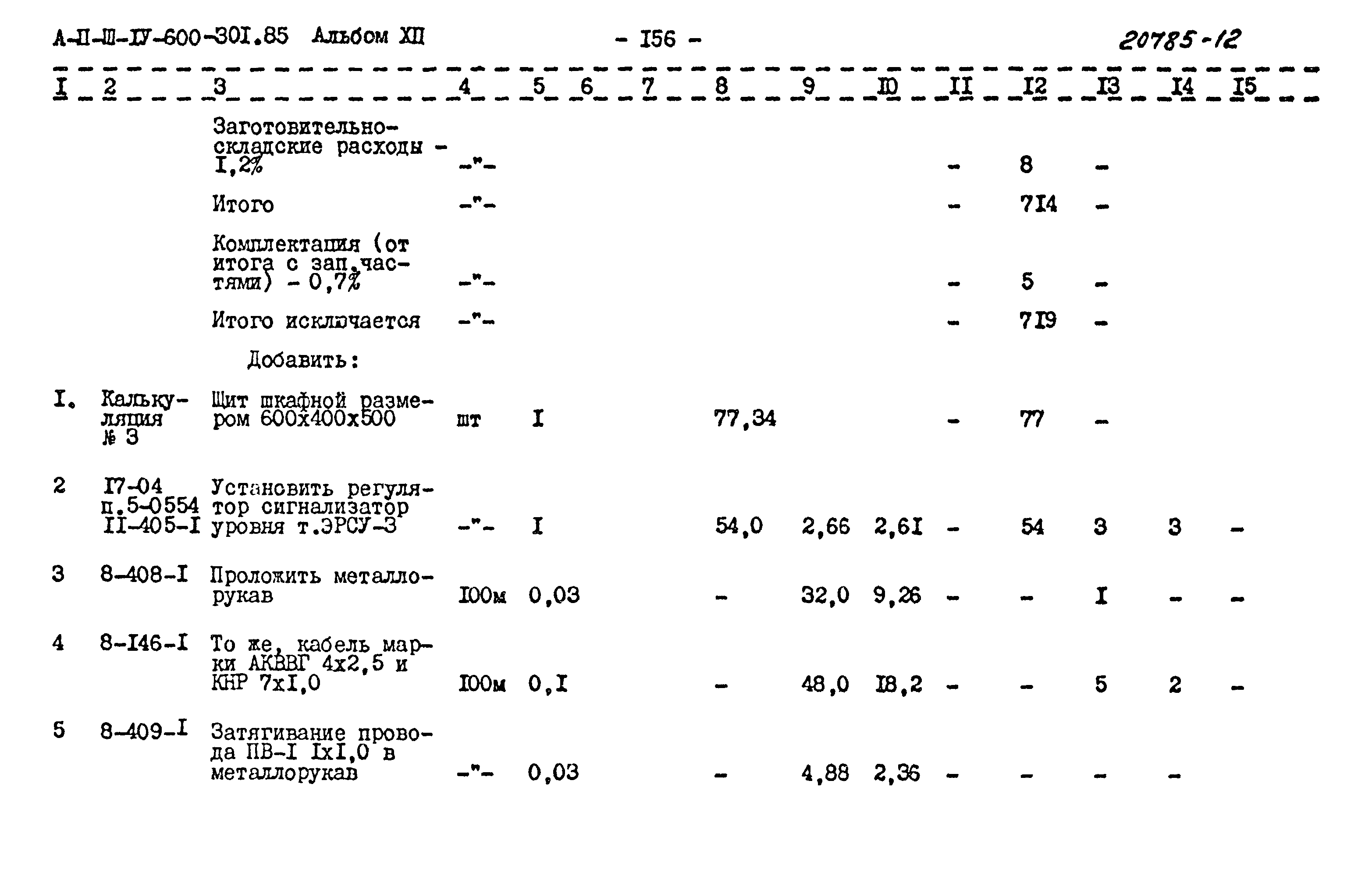 Типовой проект А-II,III,IV-600-301.85
