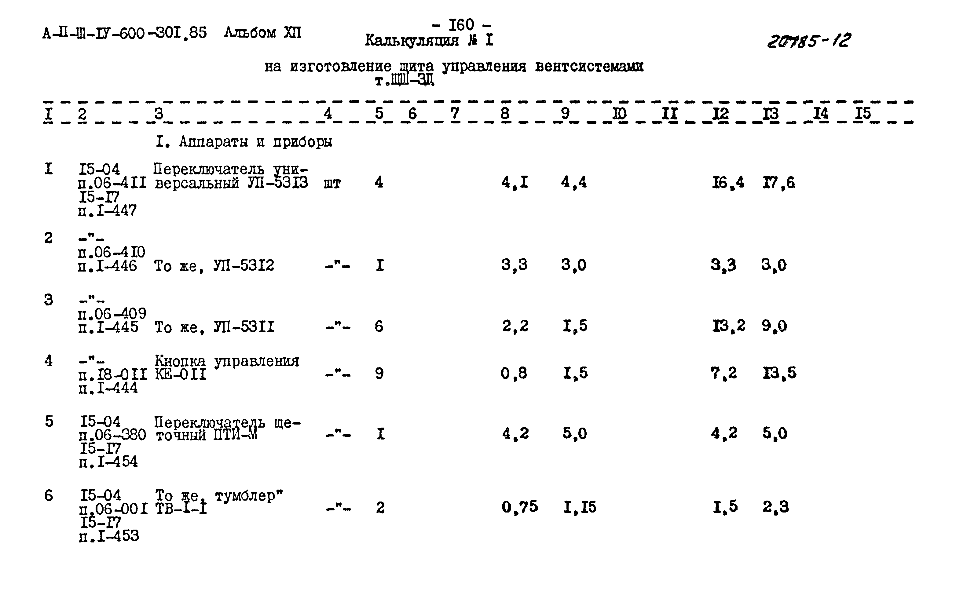 Типовой проект А-II,III,IV-600-301.85
